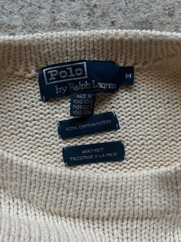 Polo Ralph Lauren Polo Ralph Lauren Athl. Dept 1993 Vintage Sweater Hand Knit Size US M / EU 48-50 / 2 - 4 Thumbnail