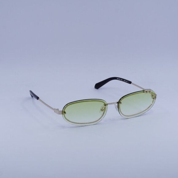 Off-White Off-White OERI13M MIAMI 7652 Sunglasses Gold Oval Frame Size ONE SIZE - 1 Thumbnail