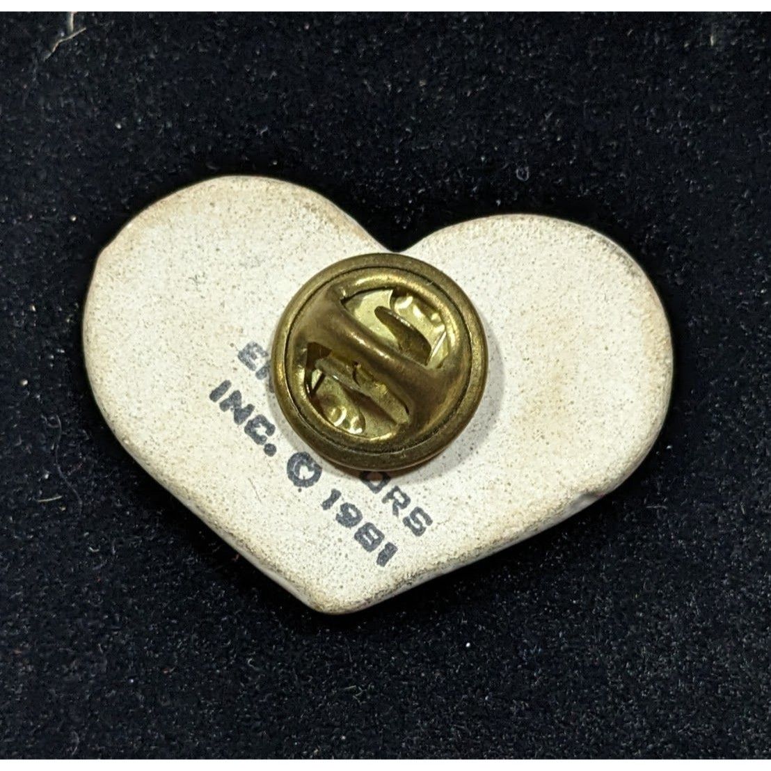 Other Vintage 80s Earthy Endeavors Heart Floral Joyce Pin Size ONE SIZE - 2 Thumbnail
