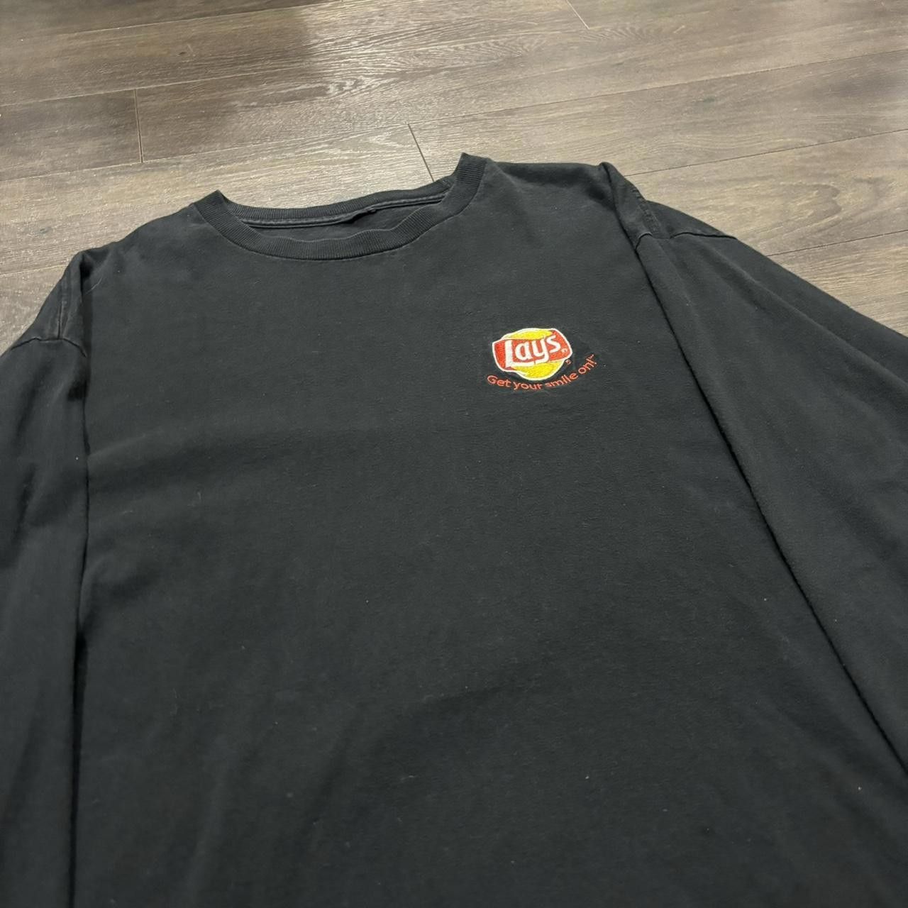 Designer Vintage lays get your smile on long sleeve t shirt 00s XL Size US XL / EU 56 / 4 - 2 Thumbnail