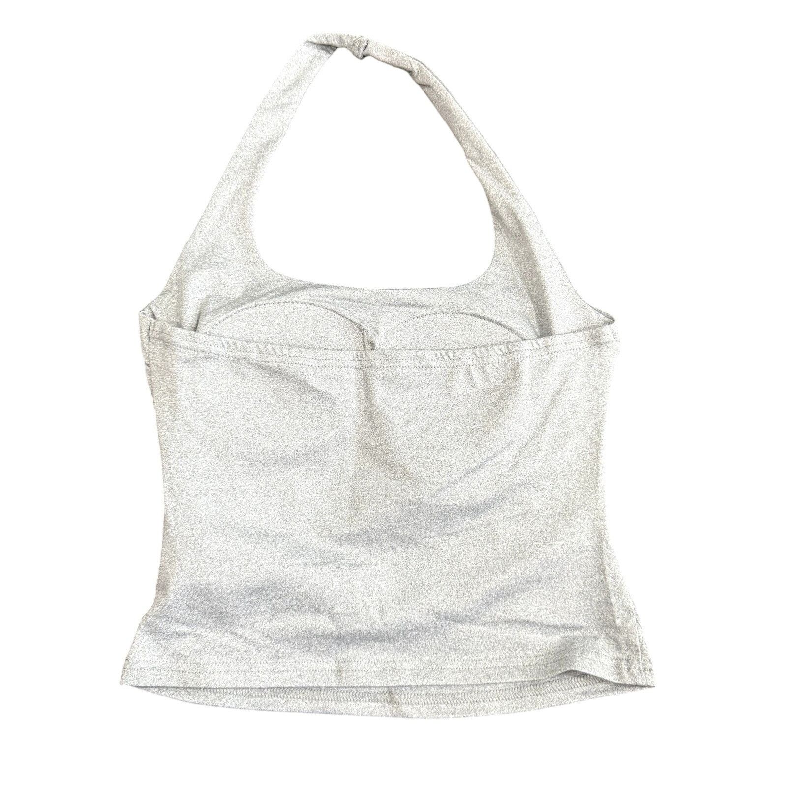 Shein Padded Halter Crop Top in Gray, Size S Size S / US 4 / IT 40 - 2 Thumbnail
