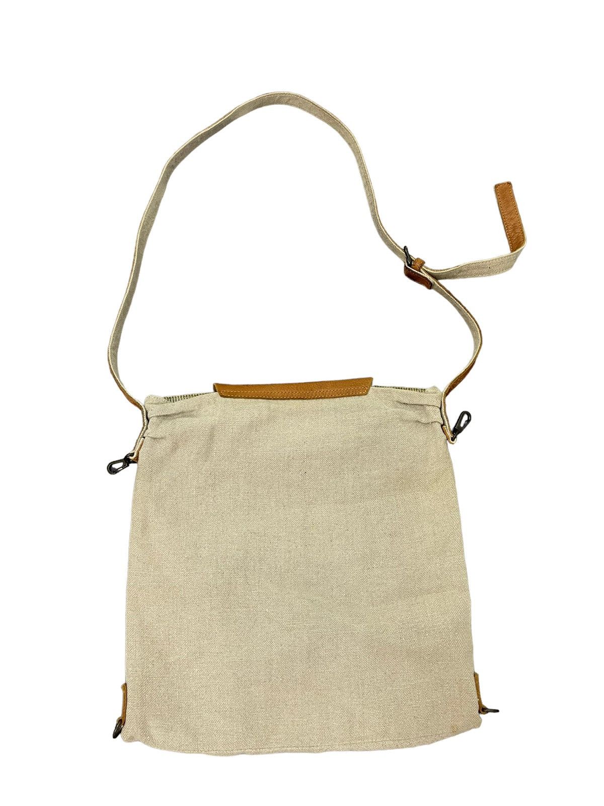 Japanese Brand Linen and Leather Arome de Muguet Messenger Bag Size ONE SIZE - 17 Thumbnail