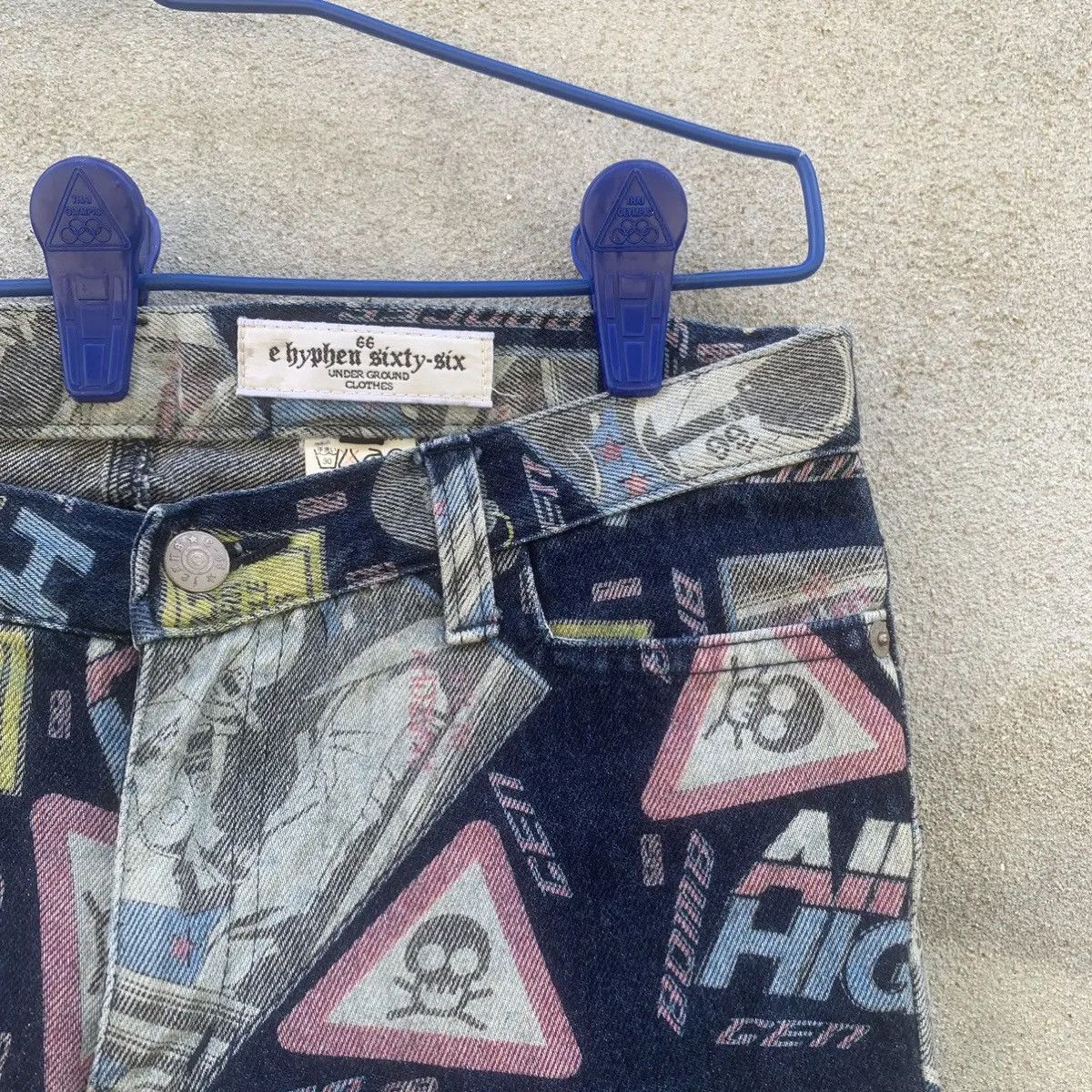 HyperDenim ‼️ RARE 💥 UNDERGROUND HYPE JEANS FULL PRINTED RUGGED PANTS Size US 30 / EU 46 - 6 Thumbnail