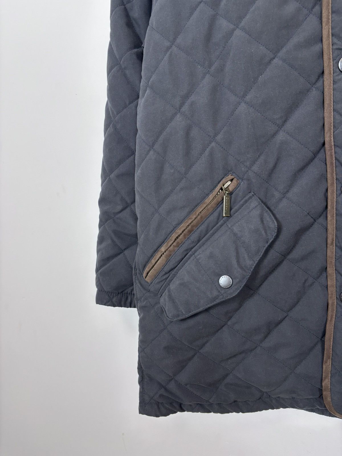Barbour Barbour Men’s Waterproof Shoveler Quilted Jacket Navy Coat Size US L / EU 52-54 / 3 - 6 Thumbnail