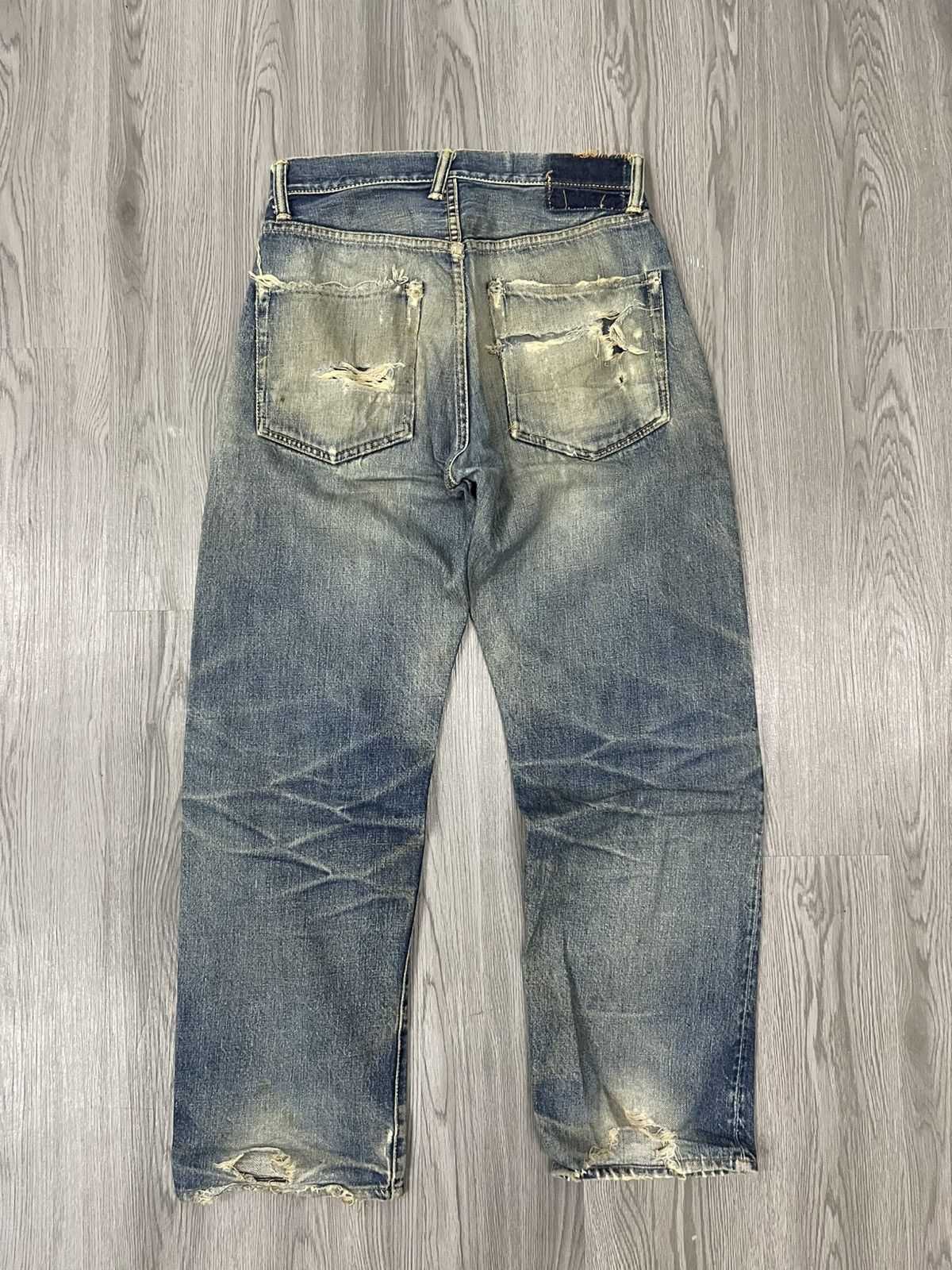 Evisu × Vintage Vintage Evisu Special rip distressed denim Size US 29 - 3 Thumbnail