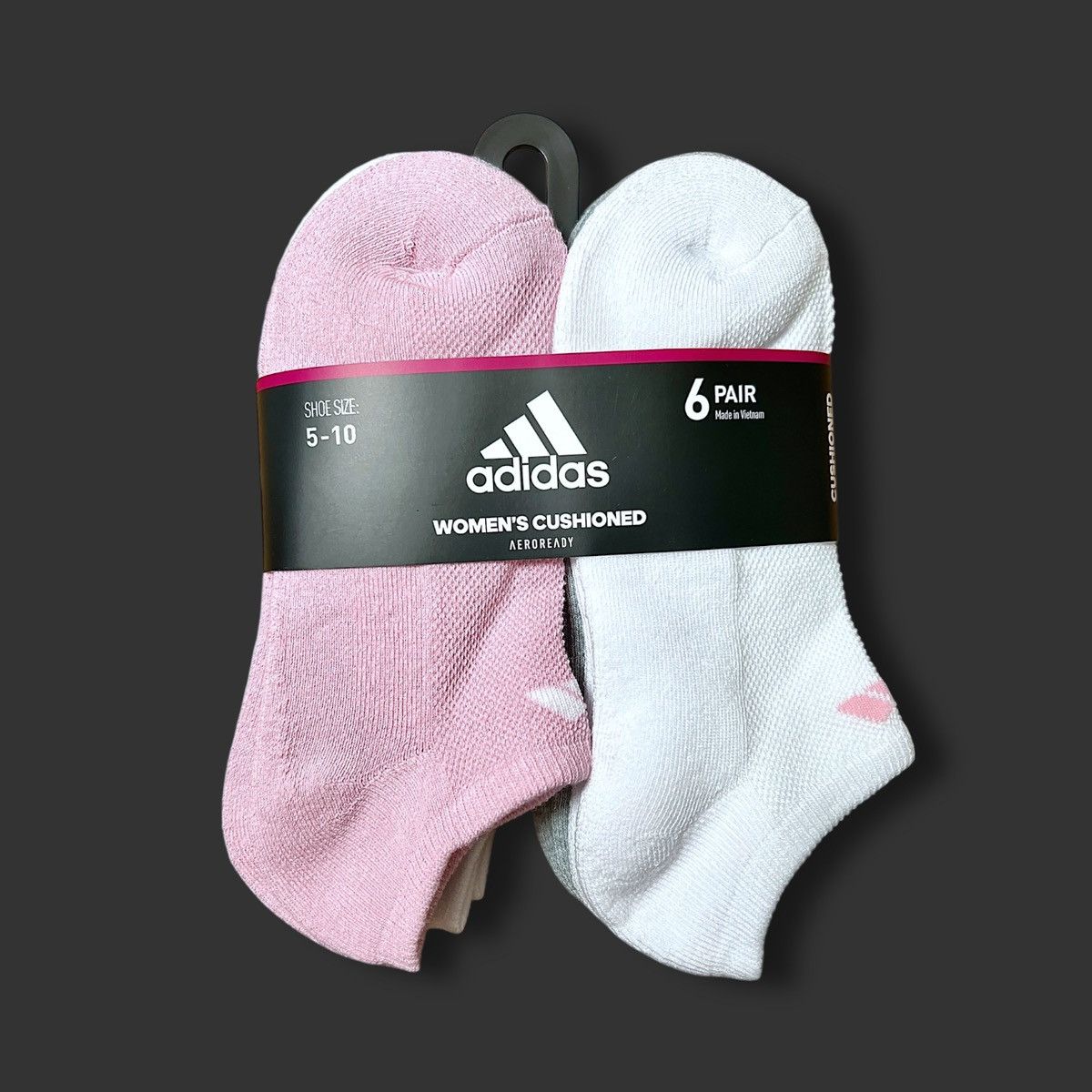 Adidas Adidas Women’s Multicolor Cushioned Socks 6-Pack Sz 5-10 Size ONE SIZE - 1 Thumbnail