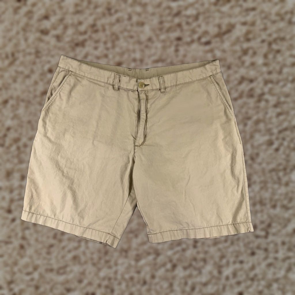 Patagonia Patagonia Shorts Mens 35 Beige Sol Patrol Shorts Nylon Blend Chino Zipper Pocket Size US 35 - 1 Thumbnail