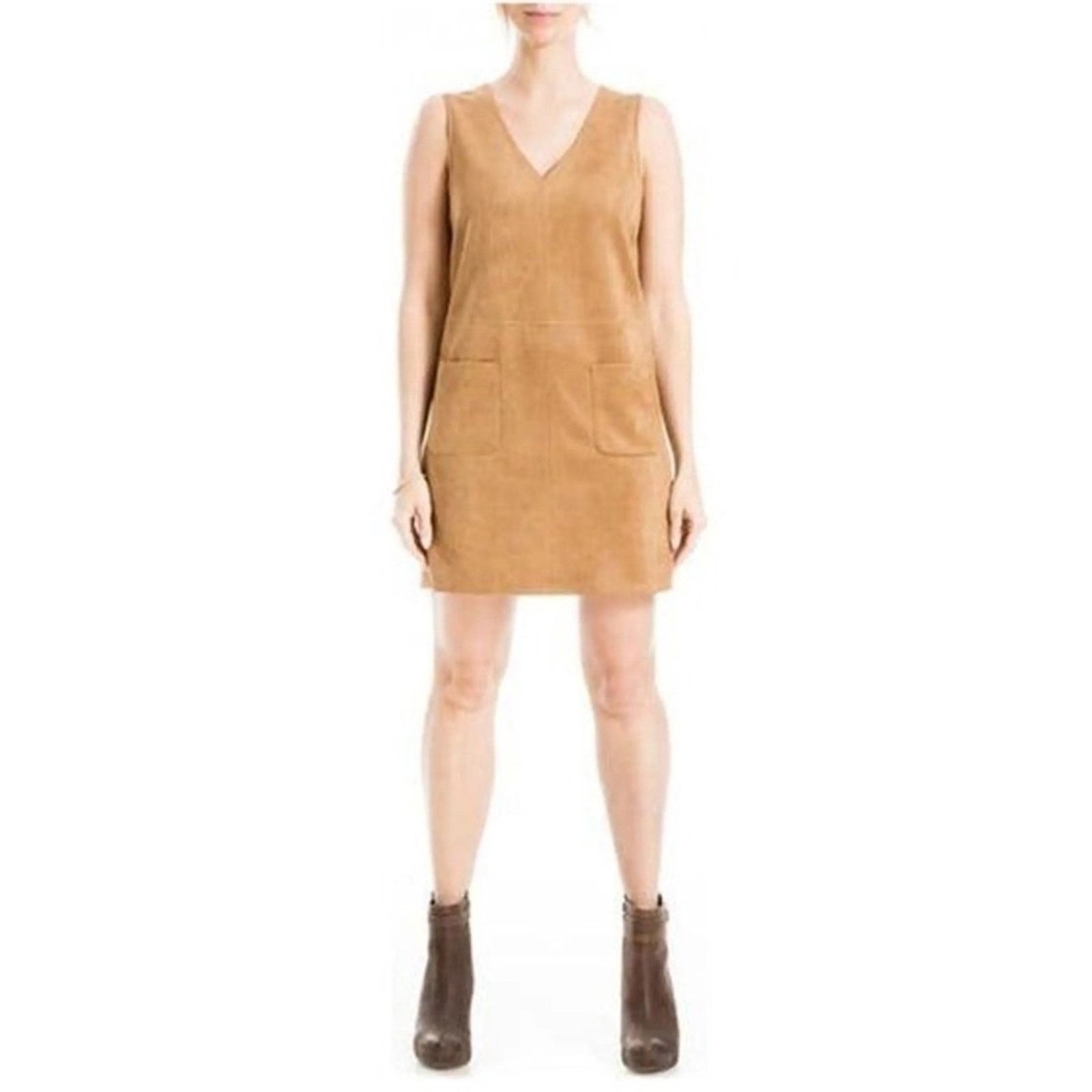 Bcbgmaxazria MAX STUDIO London Sleeveless V-Neck Mini Dress w/ Pockets Size XS / US 0-2 / IT 36-38 - 1 Thumbnail