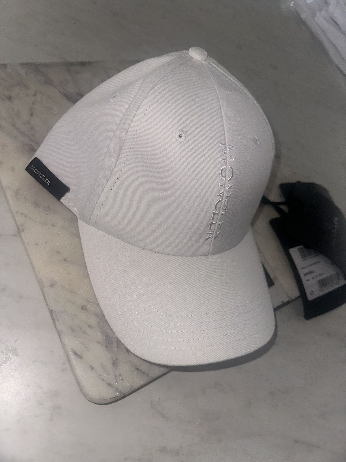 Moncler Moncler white hat Size ONE SIZE - 3 Thumbnail