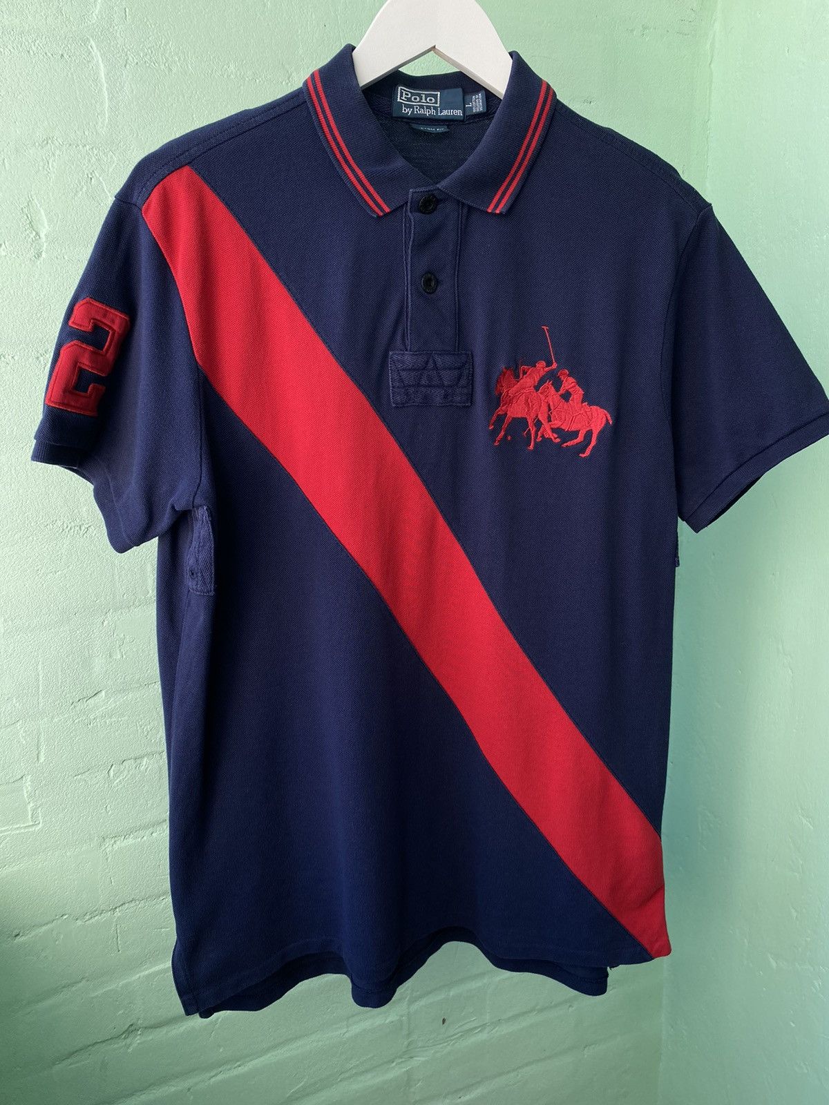Polo Ralph Lauren × Vintage Vintage Polo Ralph Lauren Big Logo Number #2 Size US L / EU 52-54 / 3 - 2 Thumbnail