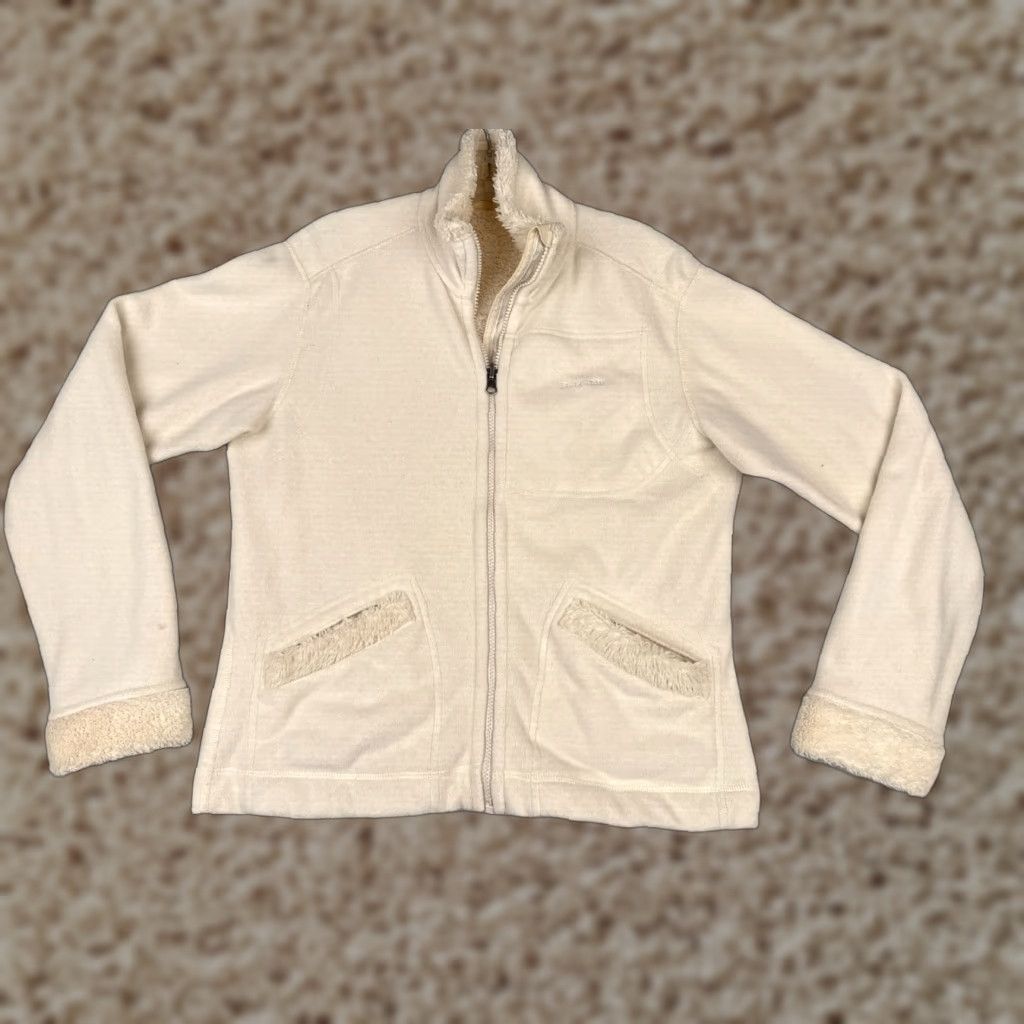 Patagonia Patagonia Jacket Women M Beige Synchilla Windzone Reversible Polartec Full Zip Pockets Hooded Logo Size M / US 6-8 / IT 42-44 - 1 Thumbnail