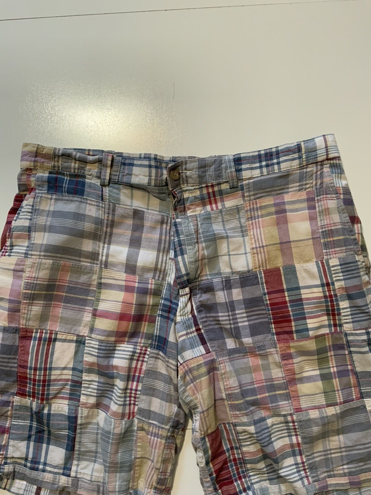 Polo Ralph Lauren Polo Ralph Lauren Patchwork Plaid Flat Front Classic Shorts Size US 36 / EU 52 - 5 Thumbnail