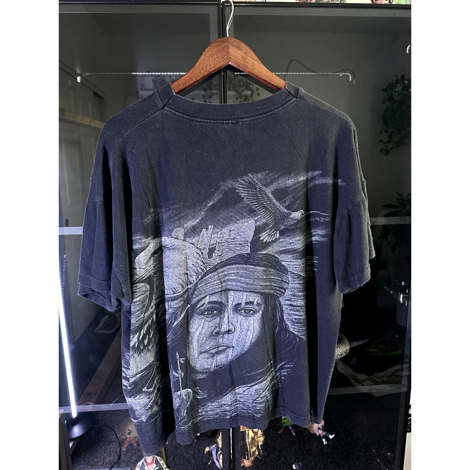 Vintage Vintage Indian Chief Eagle Shirt Large All Over Print XL Size US XL / EU 56 / 4 - 5 Thumbnail