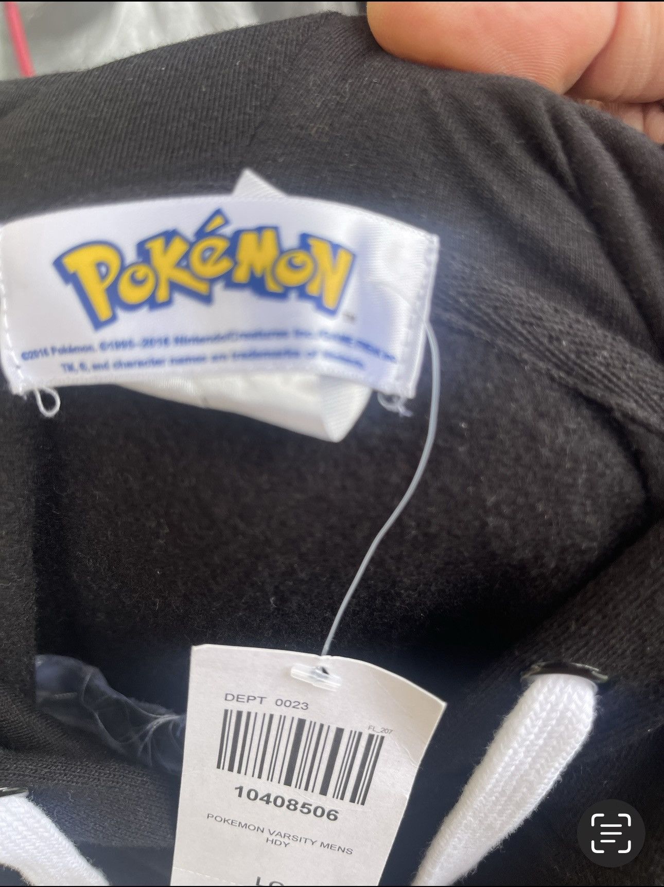 Pokemon Pokemon Black League Champion Button Up Hoodie Men's L Size US L / EU 52-54 / 3 - 5 Thumbnail