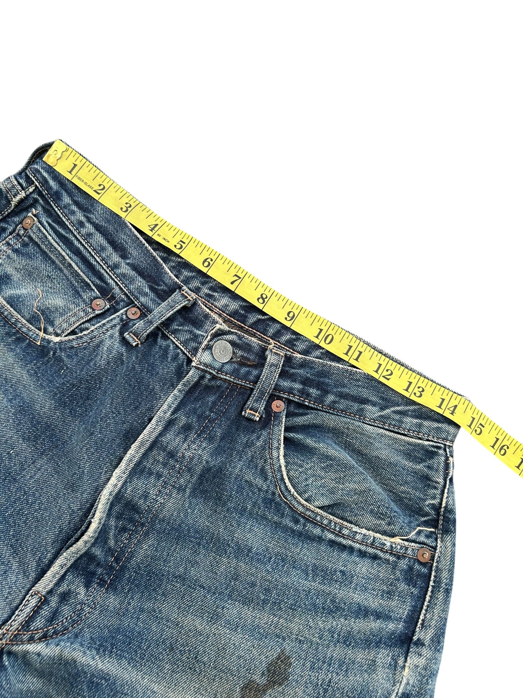 Kapital Vintage Levis Big E Selvedge Distressed Denim Jeans Size US 29 - 15 Thumbnail