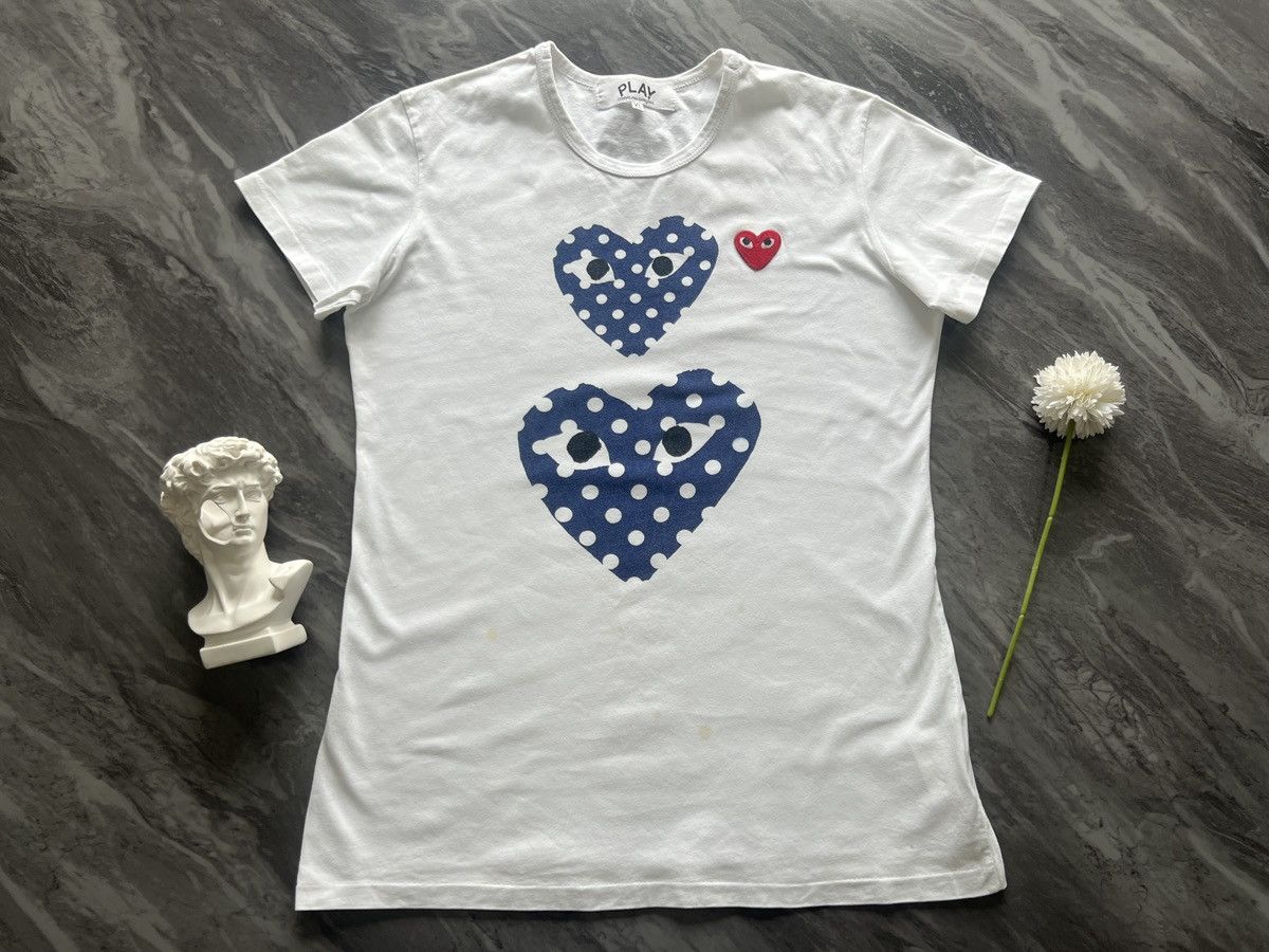 Comme des Garcons PLAY Comme De Garcons x Play : Double Blue and Red Heart Size XL / US 12-14 / IT 48-50 - 2 Thumbnail