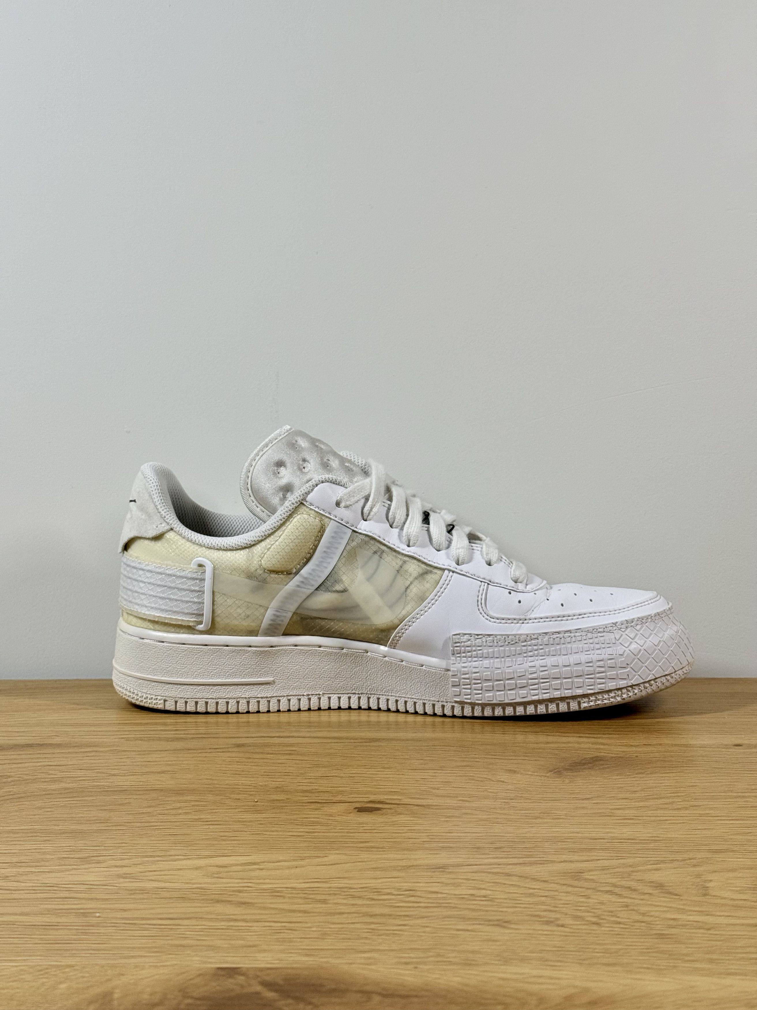 Nike Nike Air Force 1 Type Triple White Mens Sneakers US9.5 Size US 9.5 / EU 42-43 - 5 Thumbnail