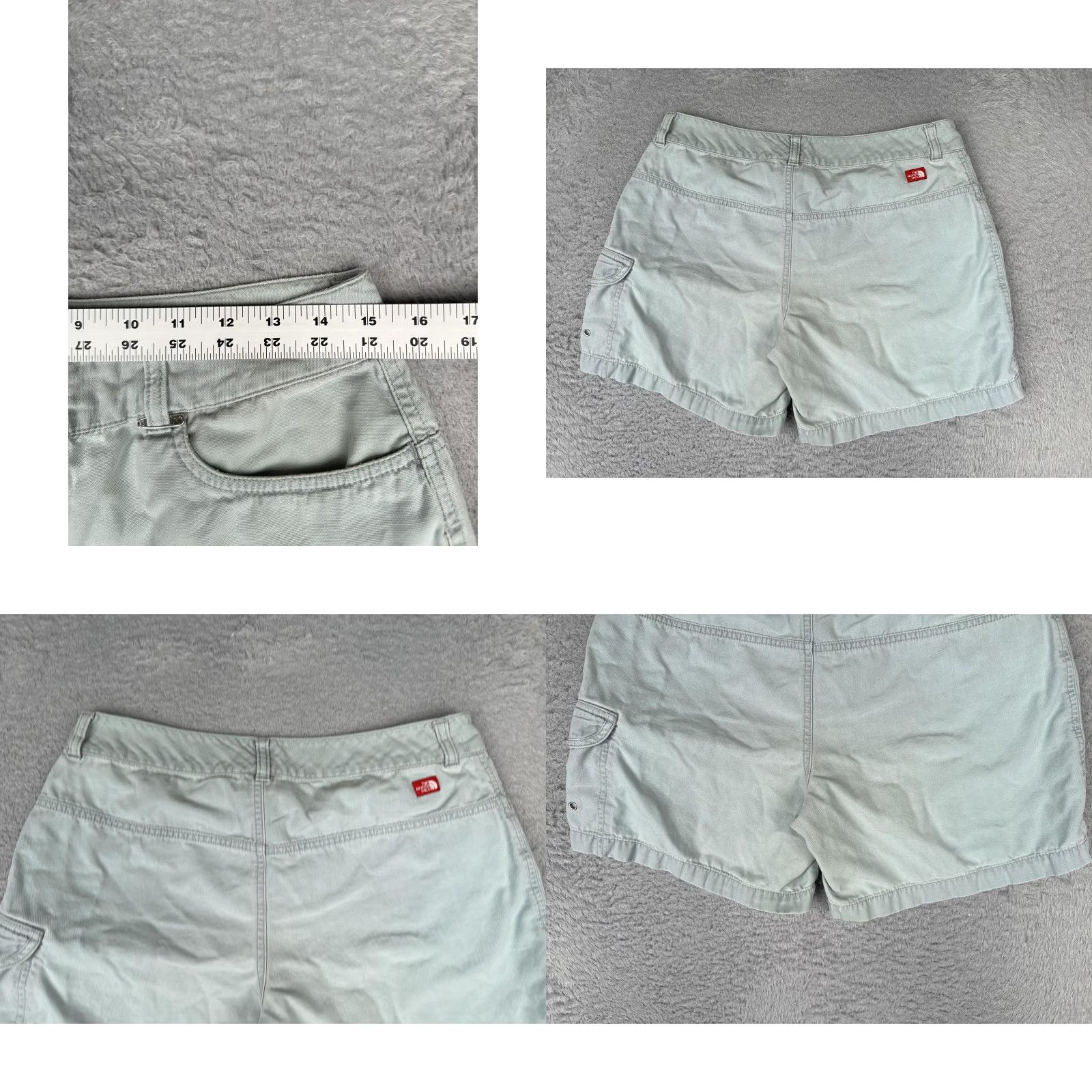 The North Face The North Face Cargo Shorts Womens 8 Green Cotton Twill Hiking Outdoor 32x6 Size 30" / US 8 / IT 44 - 9 Thumbnail