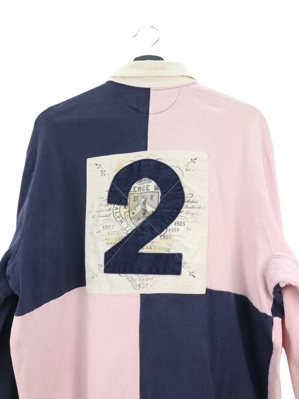 Polo Ralph Lauren Polo Ralph Lauren Color Block Patch #2 L/S Polo Rugby Shirt Size US L / EU 52-54 / 3 - 6 Thumbnail