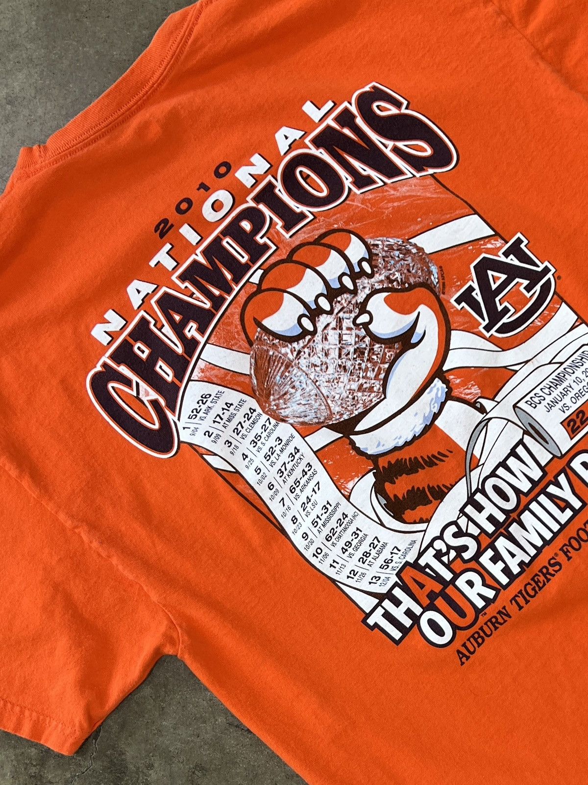 NCAA National Champions Auburn Tigers Football Tee Large Size US L / EU 52-54 / 3 - 1 Thumbnail