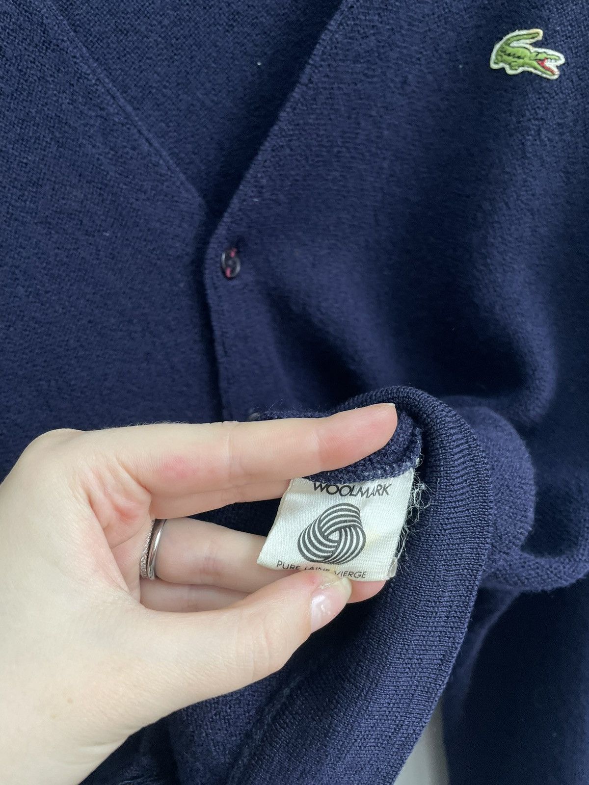 Lacoste Vintage Lacoste Chemise wool cardigan old money style y2k Size US L / EU 52-54 / 3 - 4 Thumbnail