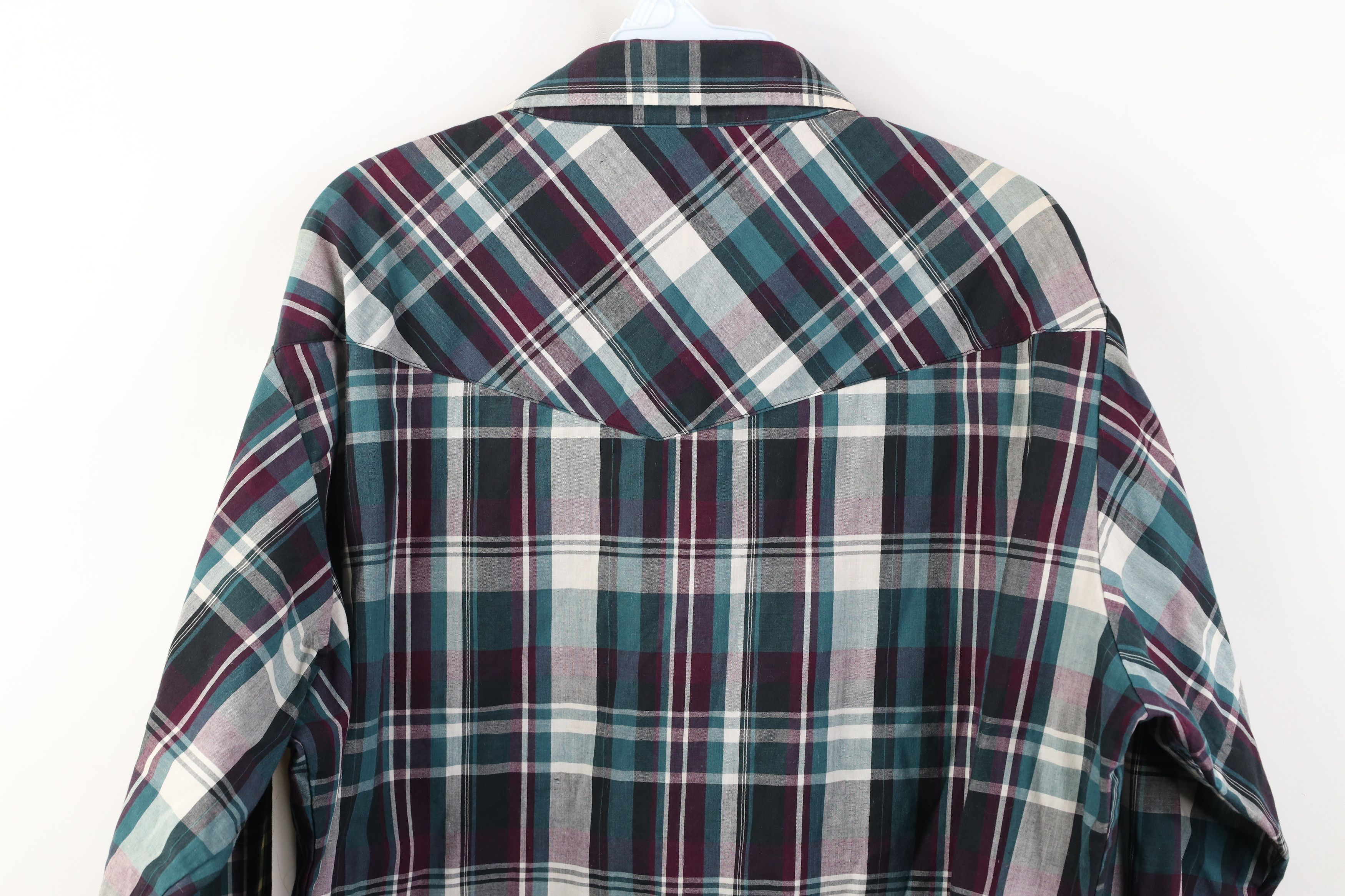 Vintage Vintage 70s Rockabilly Western Rodeo Snap Button Shirt Size US L / EU 52-54 / 3 - 12 Thumbnail