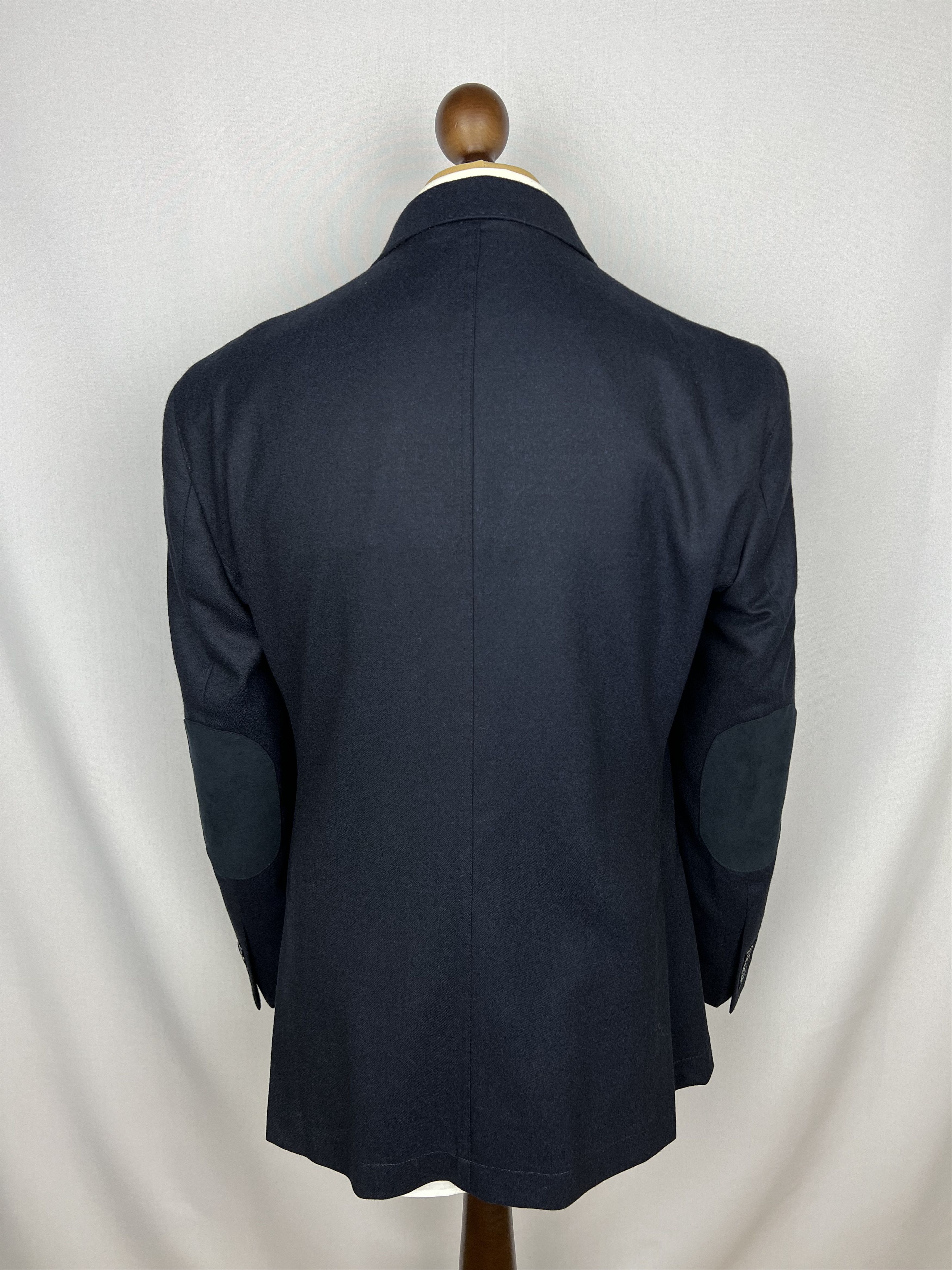Hackett Drago Pure Flannel Wool Solid Midnight Half-Lined Sport Coat Size 42R - 3 Thumbnail