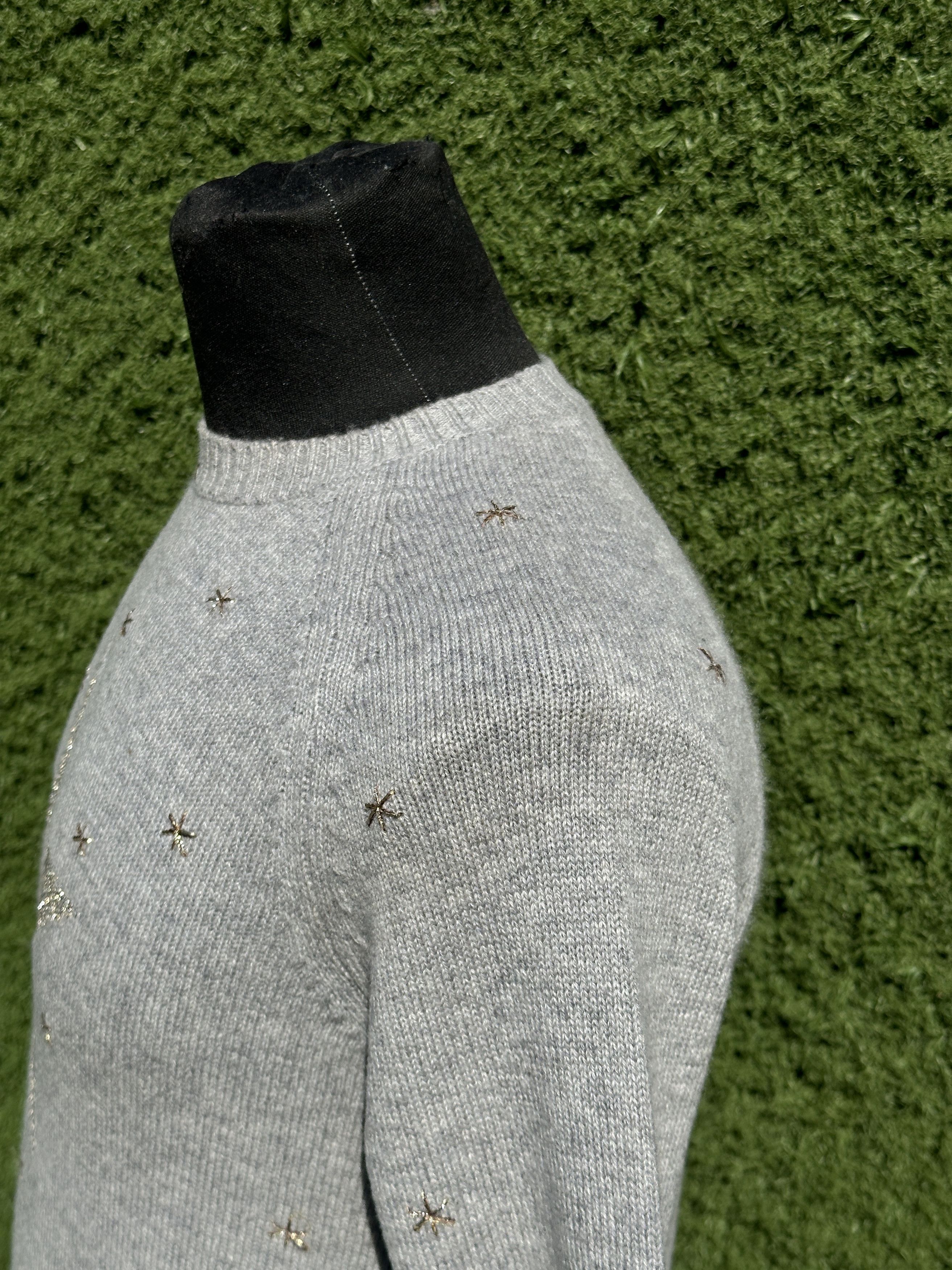 Dior Christian Dior Gray Cashmere L'Étoile Star Embroid Size 36 Size XS / US 0-2 / IT 36-38 - 4 Thumbnail