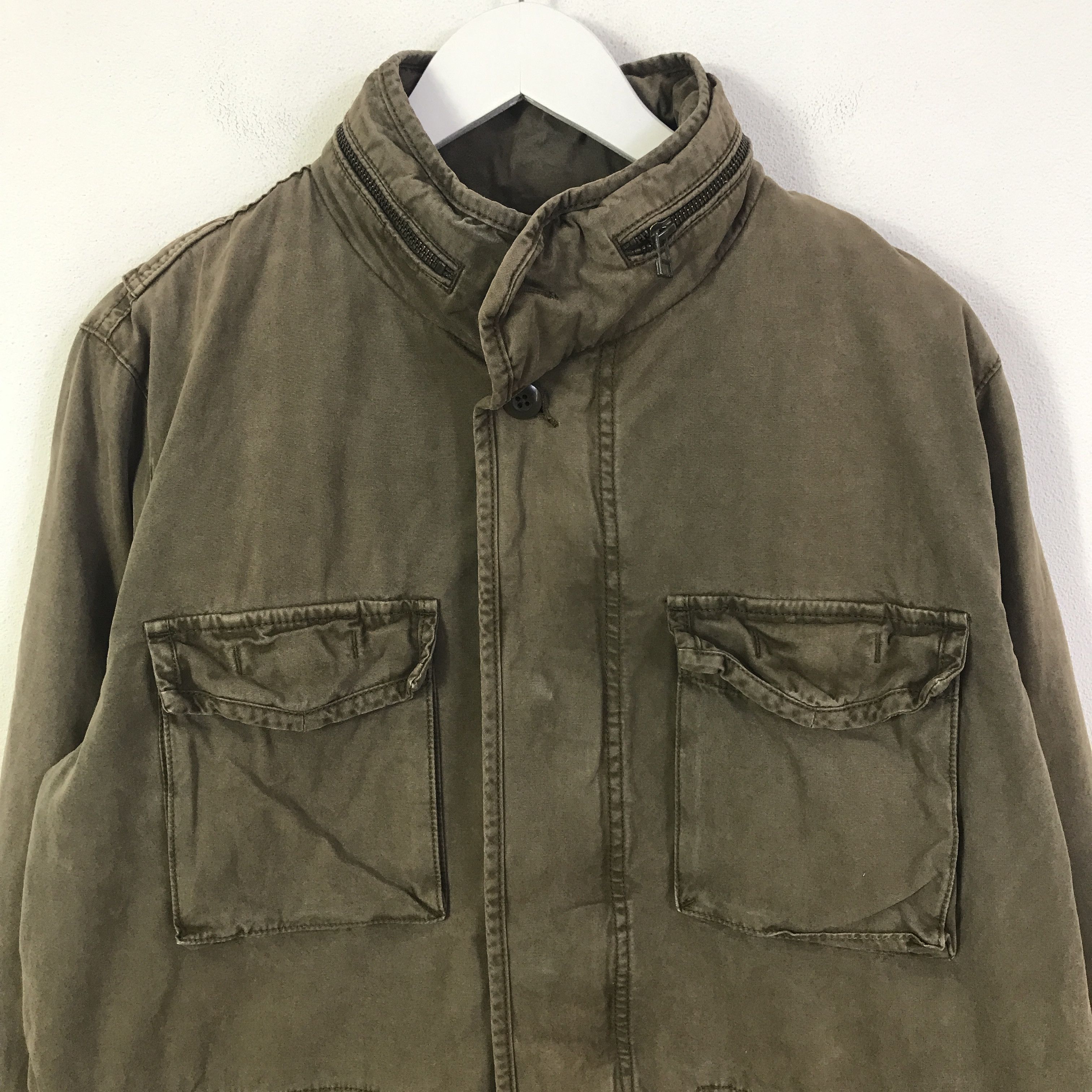 Gap Vtg Gap design M65 Brown faded style jacket K95B3 Size US M / EU 48-50 / 2 - 2 Thumbnail