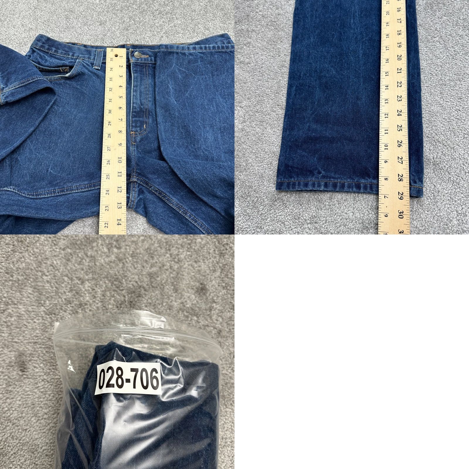 Carhartt Carhartt Jeans Men 38x30 Blue Dark Wash Straight Leg Fire Resistant Casual Men Size US 38 / EU 54 - 9 Thumbnail