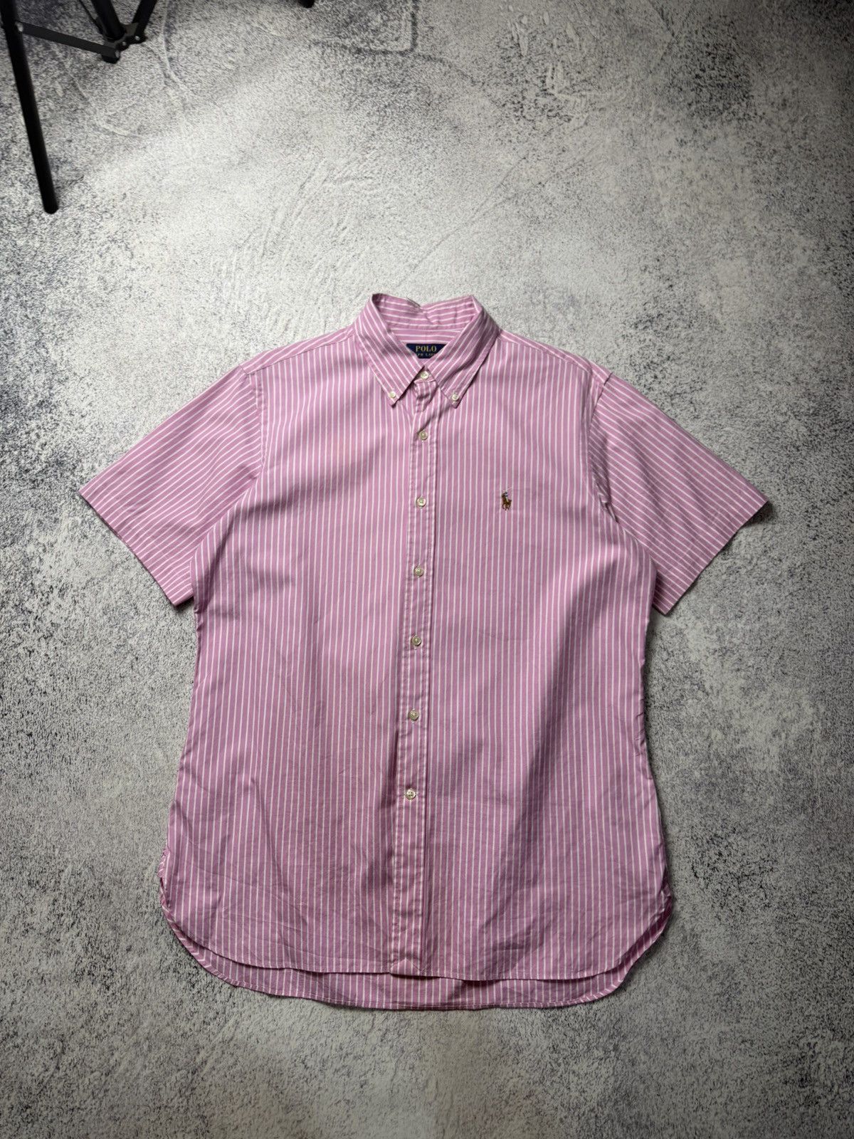 Polo Ralph Lauren Vintage RALPH LAUREN Striped Short Sleeved Shirt Rare Size US XL / EU 56 / 4 - 1 Thumbnail