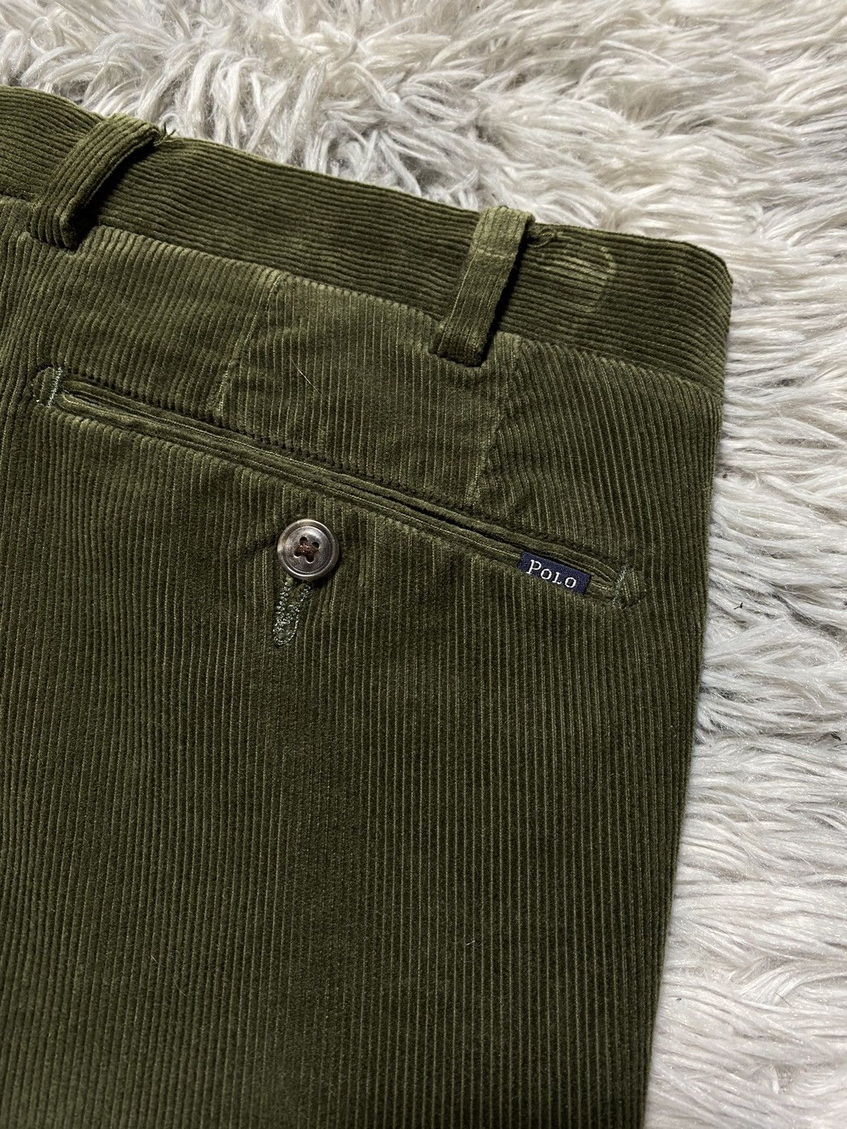 Ralph Lauren Ralph Lauren Corduroy Pants, Olive Green Slim Fit Size US 32 / EU 48 - 7 Thumbnail