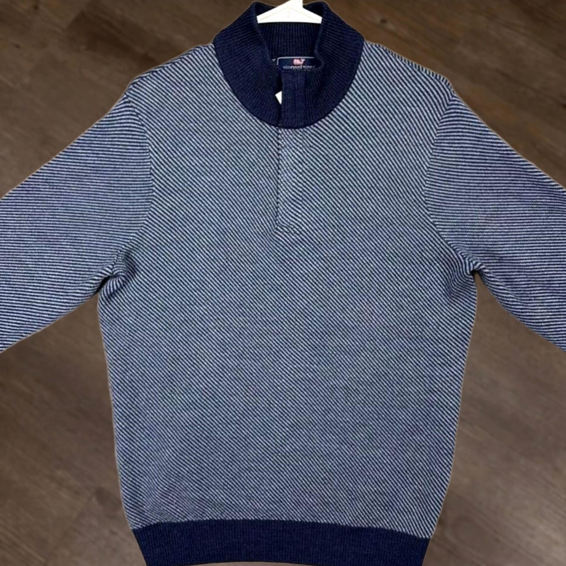 Vineyard Vines Vineyard Vines Pullover Sweater Mens Small Blue Mille Merino Wool Quarter Zip Shirt Men Small Blue Merino Wool 41 Chest 27 Length Size US S / EU 44-46 / 1 - 1 Thumbnail