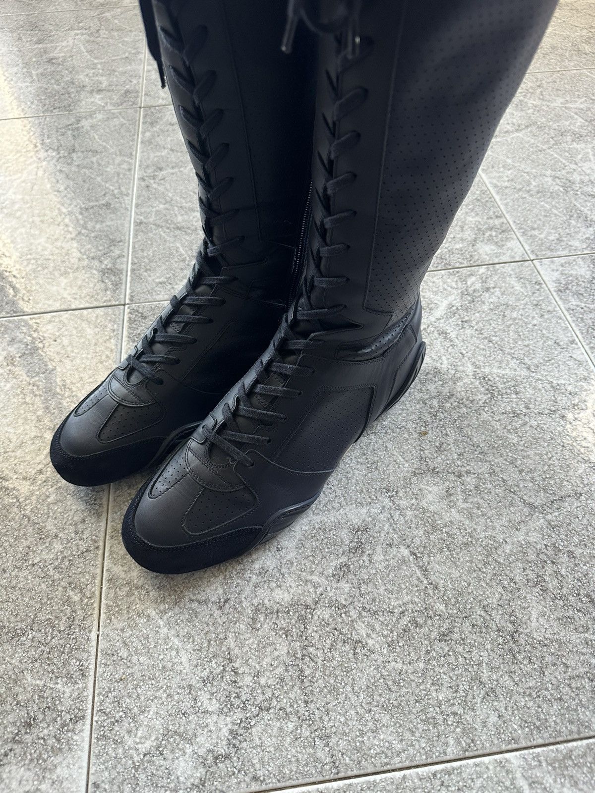 Dior SS 2017 Christian Dior “J’Adior” D-Fence Leather Boots Size US 11 / IT 41 - 6 Thumbnail