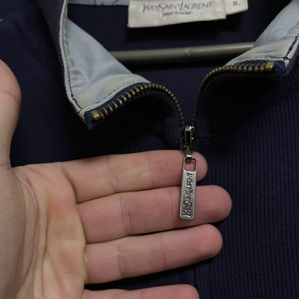 Yves Saint Laurent Vintage Yves Saint Laurent Full Zip Fleece Sweatshirt YSL Size US XL / EU 56 / 4 - 5 Thumbnail