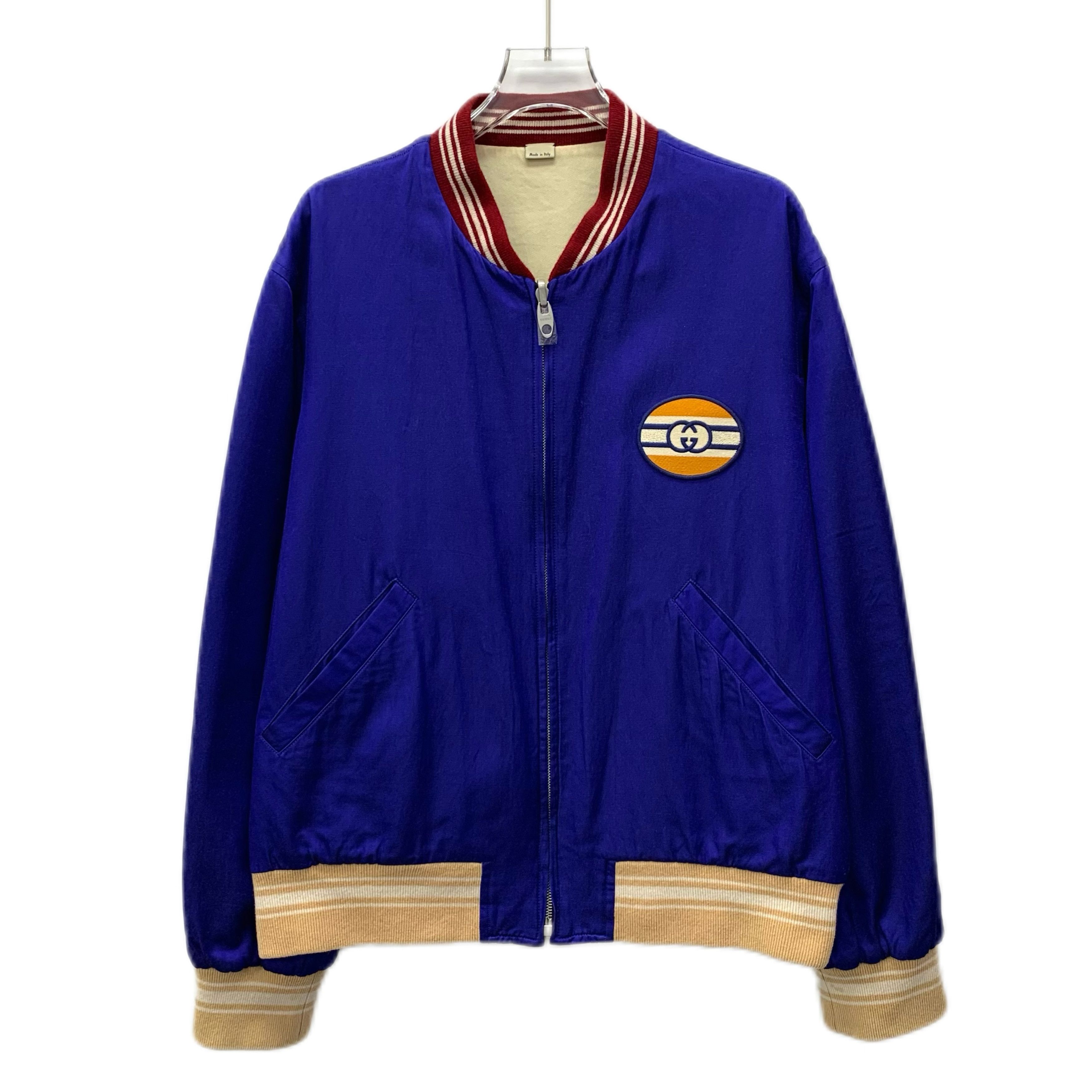 Gucci Gucci Blue Stripe Reversible Jacket (Size M) Size M / US 6-8 / IT 42-44 - 1 Thumbnail
