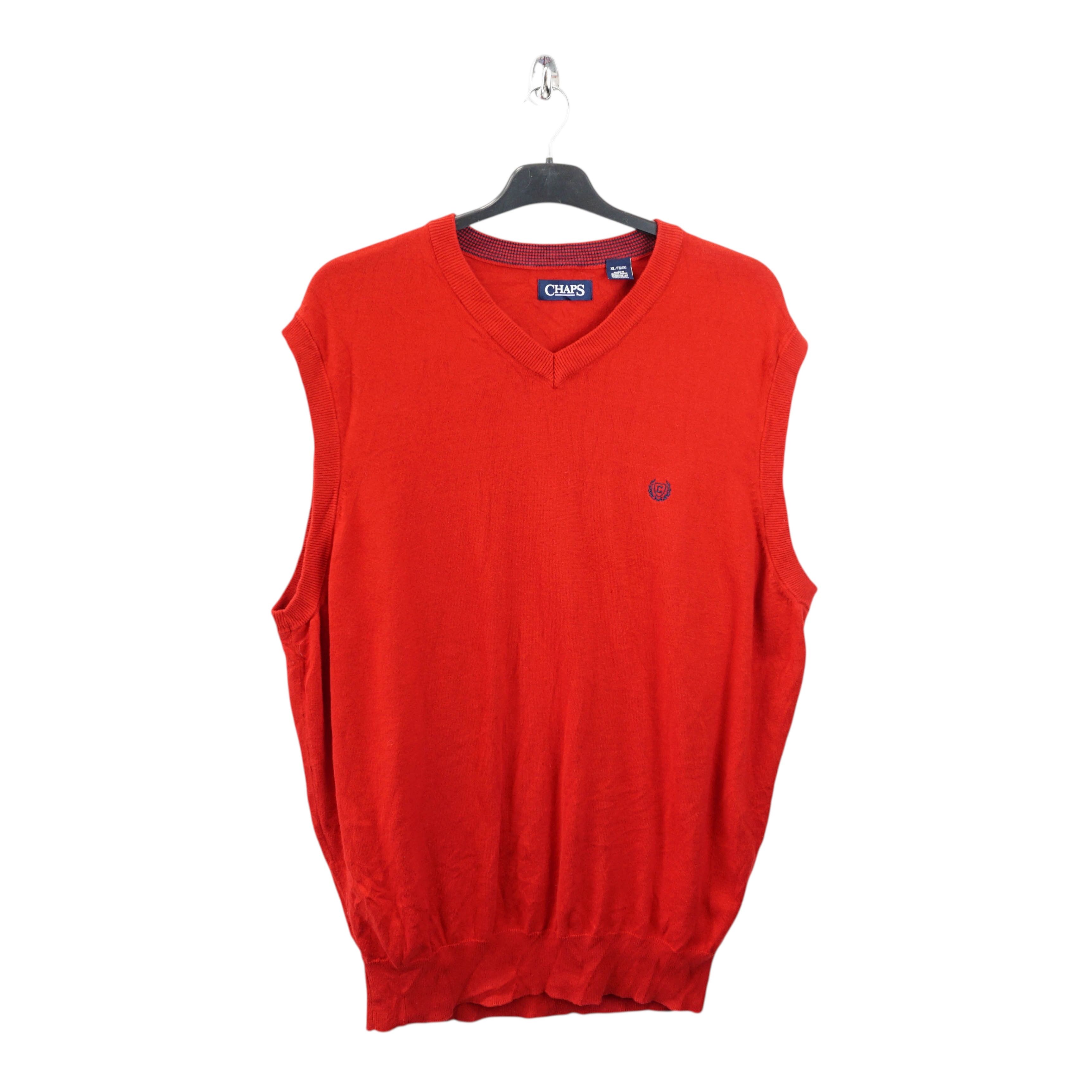 Chaps Archive Embroidery Sleeveless Sweater Size US XL / EU 56 / 4 - 1 Thumbnail