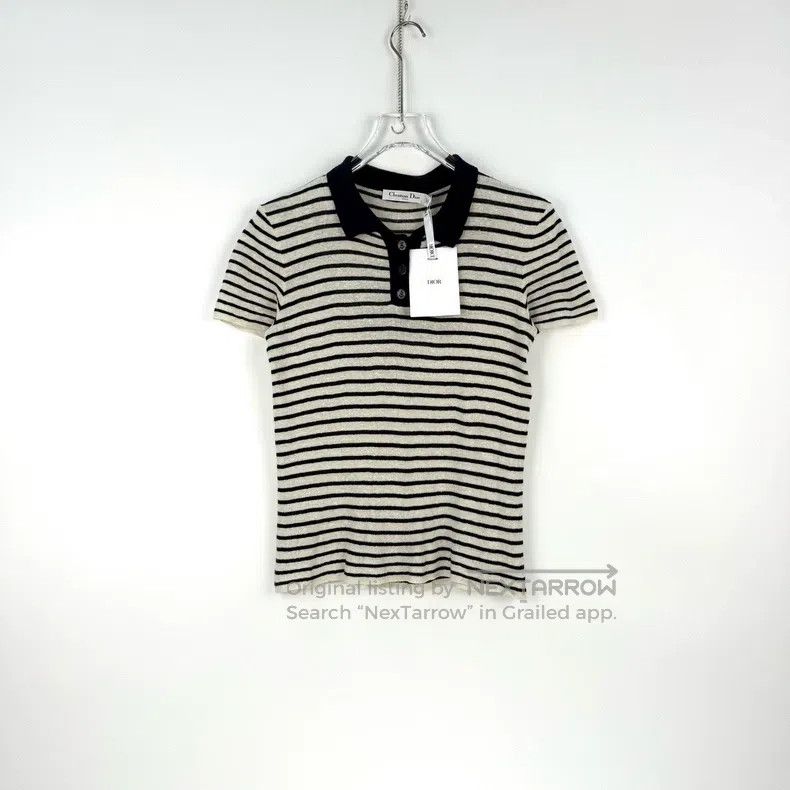 Dior Dior Dark blue and white striped five-pointed star logo sh Size M / US 6-8 / IT 42-44 - 3 Thumbnail
