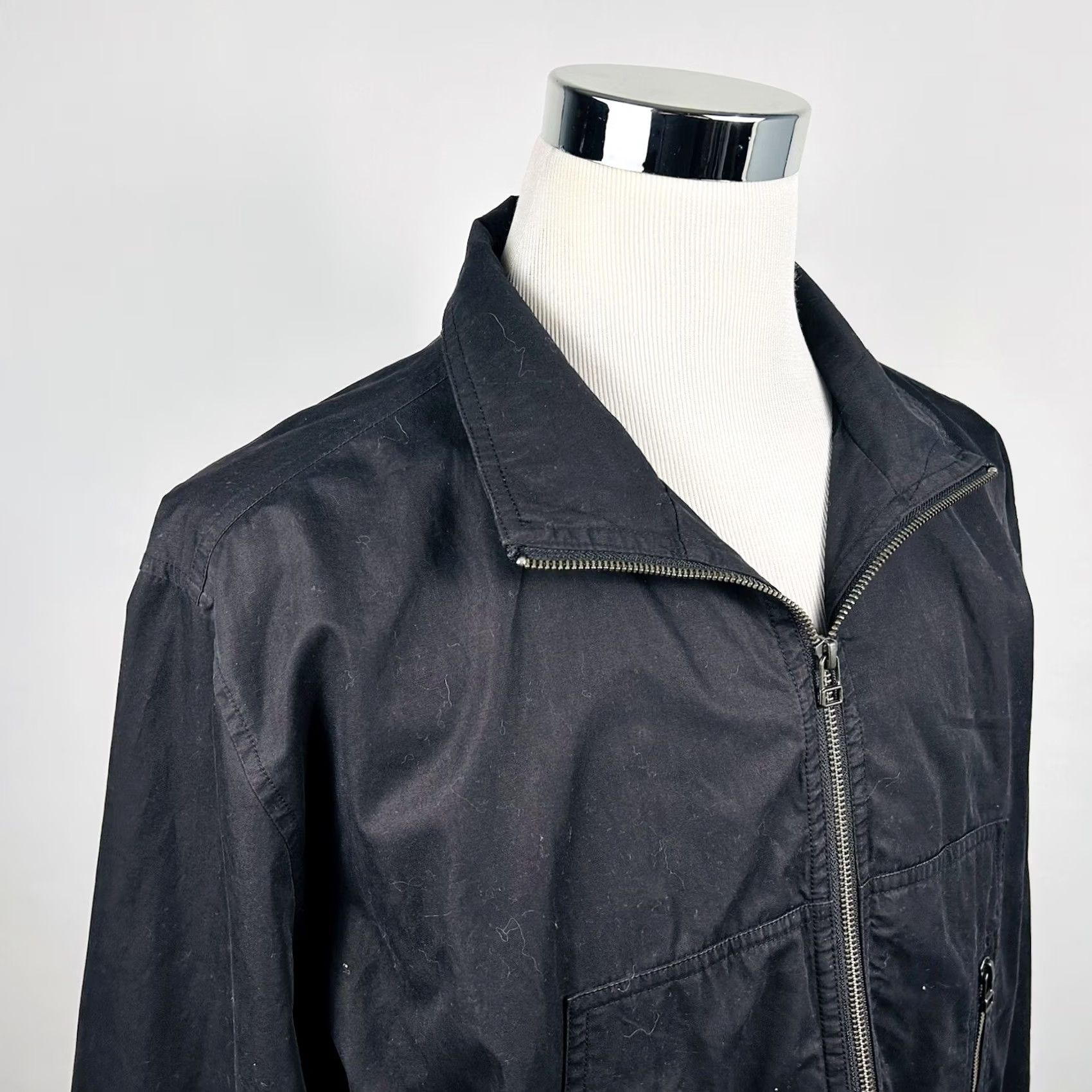 Calvin Klein Calvin Klein XL Full Zip Jacket Black 100% Cotton Casual Fall Spring Mens Jacket Bomber Full Zip Black Calvin Klein XL Size US XL / EU 56 / 4 - 2 Thumbnail