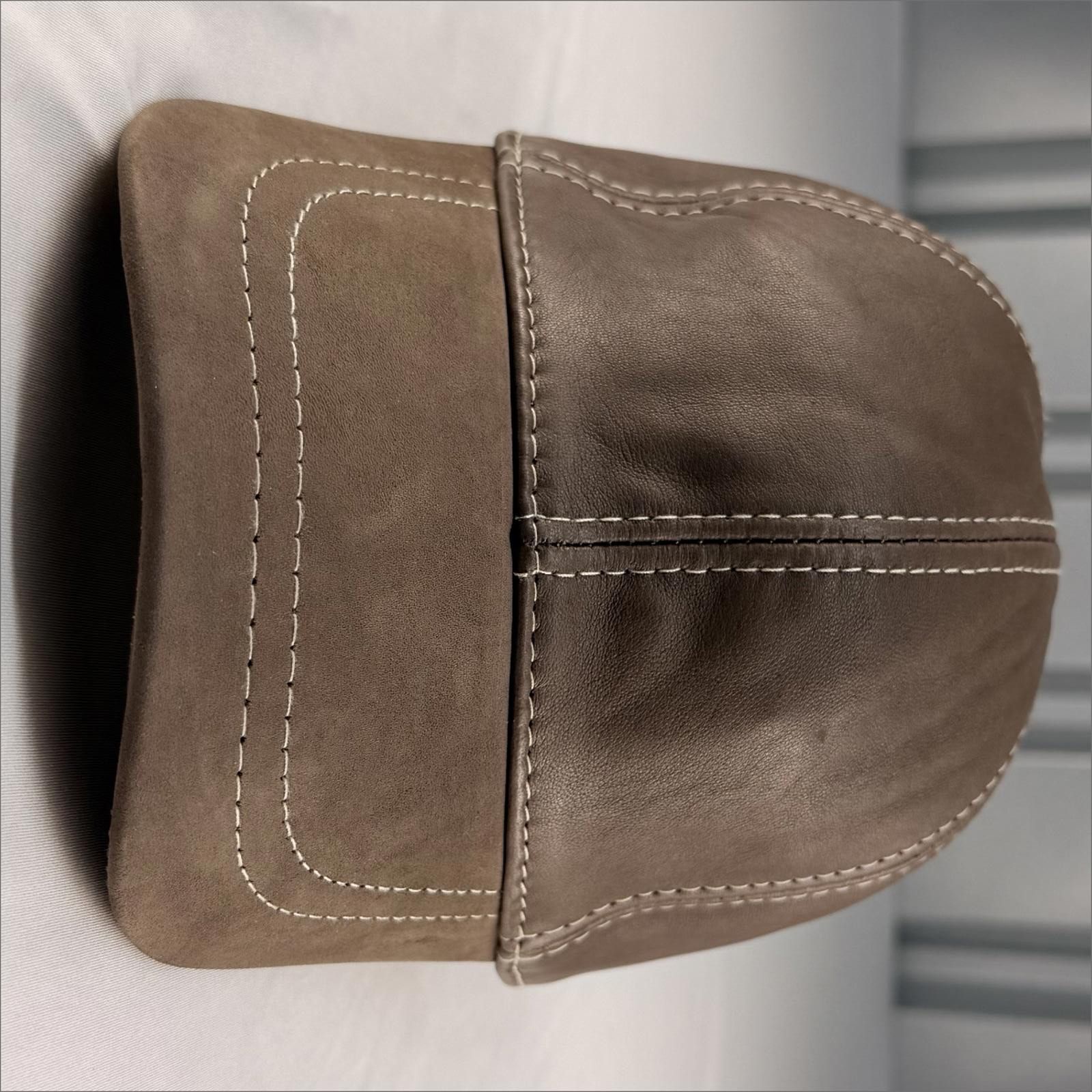 Other Real Leather Hat | Dark Brown | Minimalist Design 056 Size ONE SIZE - 1 Thumbnail