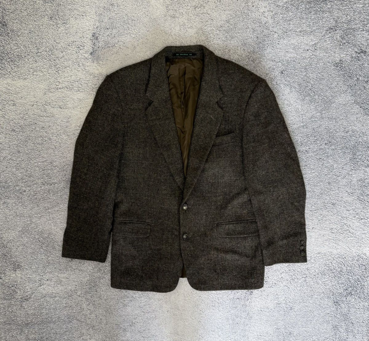 Harris Tweed Harris Tweed Men Blazer Jacket Westbury Wool Size50 Vintage Size 40R - 1 Thumbnail