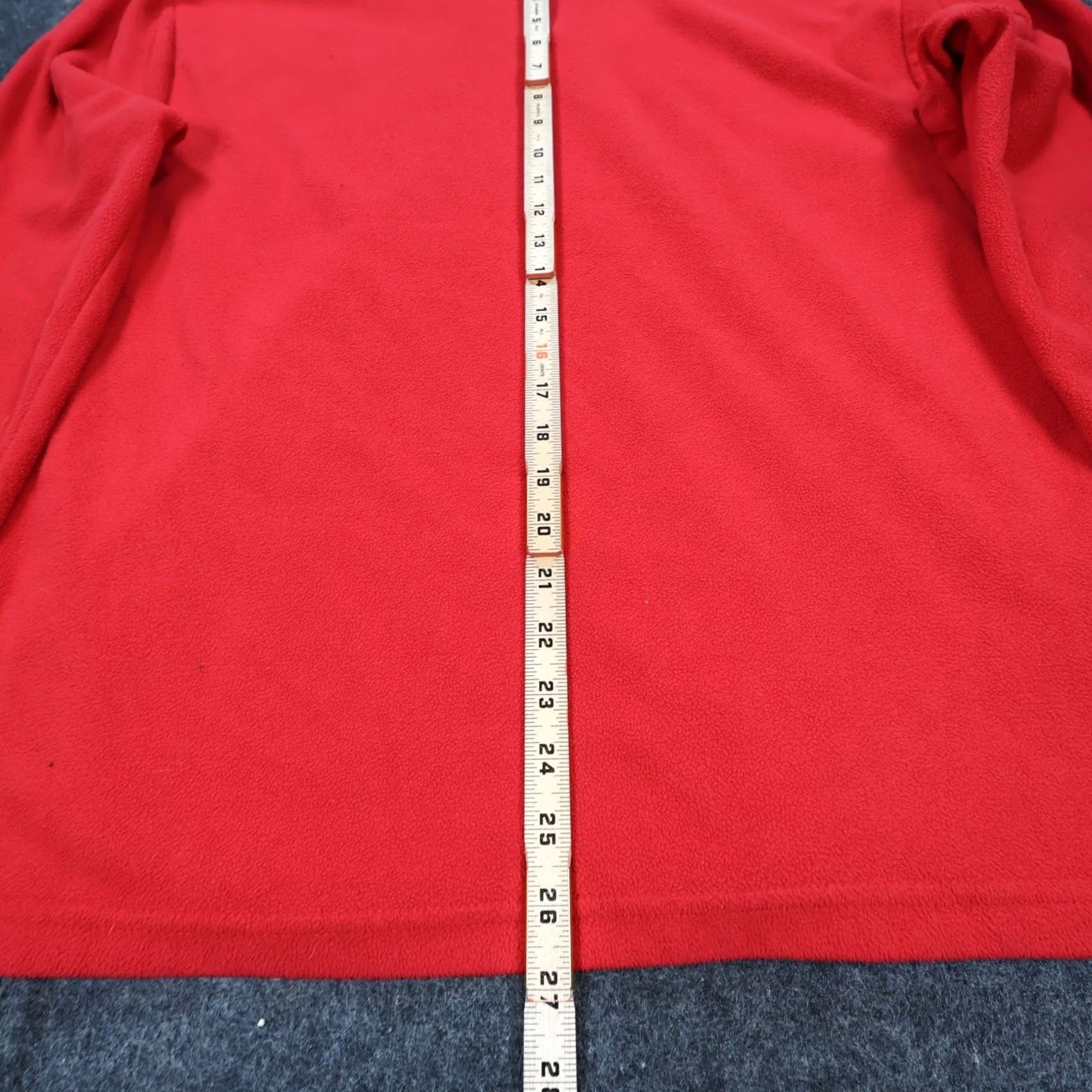 Chaps Chaps Fleece Pullover Mens Large Red V-Neck Long Sleeve Solid Size US L / EU 52-54 / 3 - 5 Thumbnail