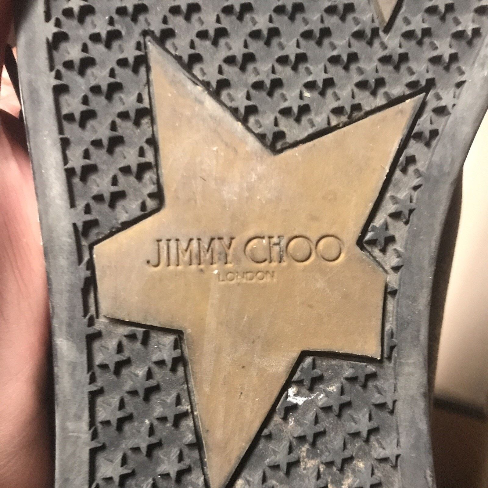 Jimmy Choo JIMMY CHOO Miami Sneaker SHOES glitter BLACK Leather WOMENS Size US 9 / IT 39 - 12 Thumbnail