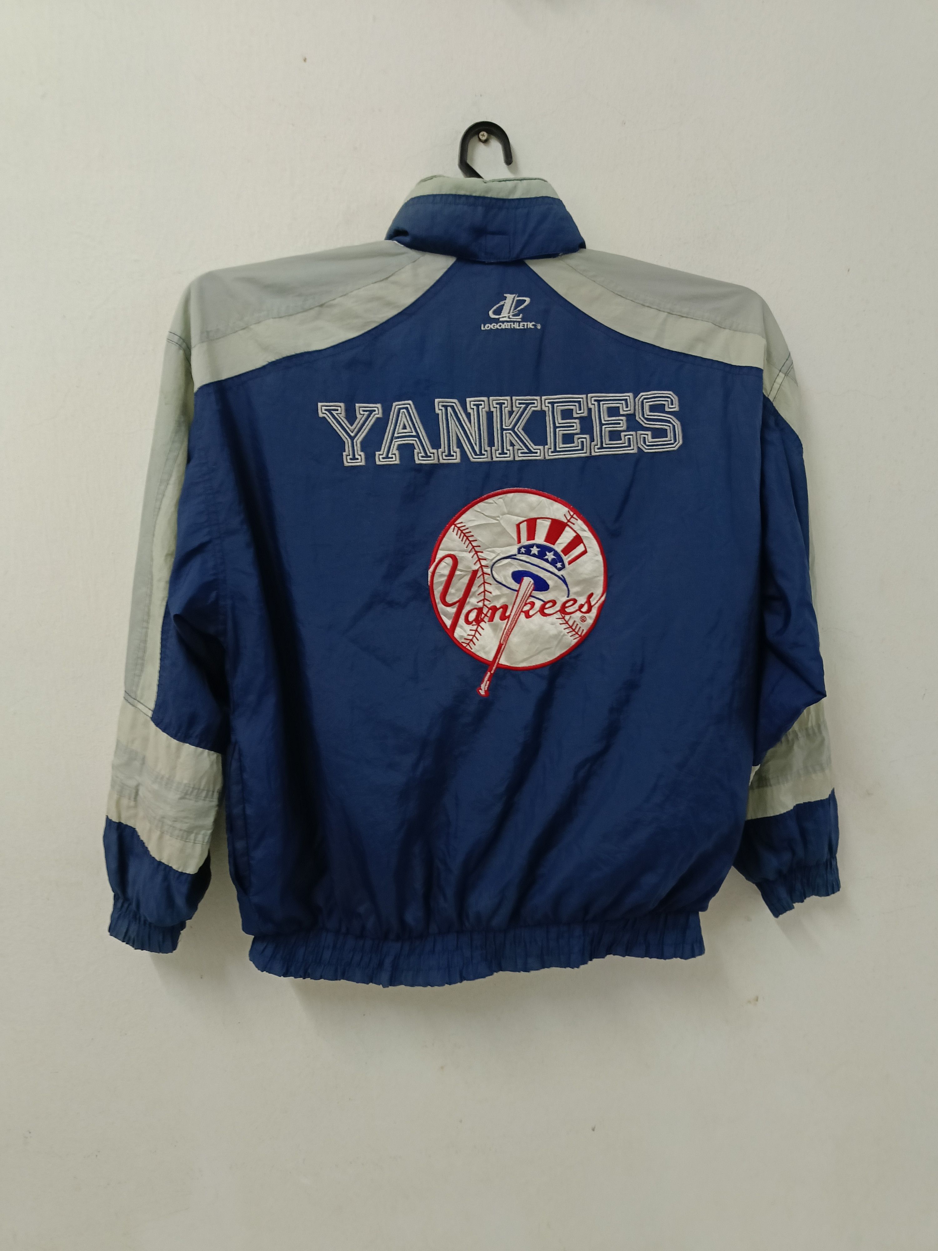 Logo 7 × New York Yankees × Vintage NY Yankees Vtg 90s Logo Athletic jacket Size US L / EU 52-54 / 3 - 2 Thumbnail
