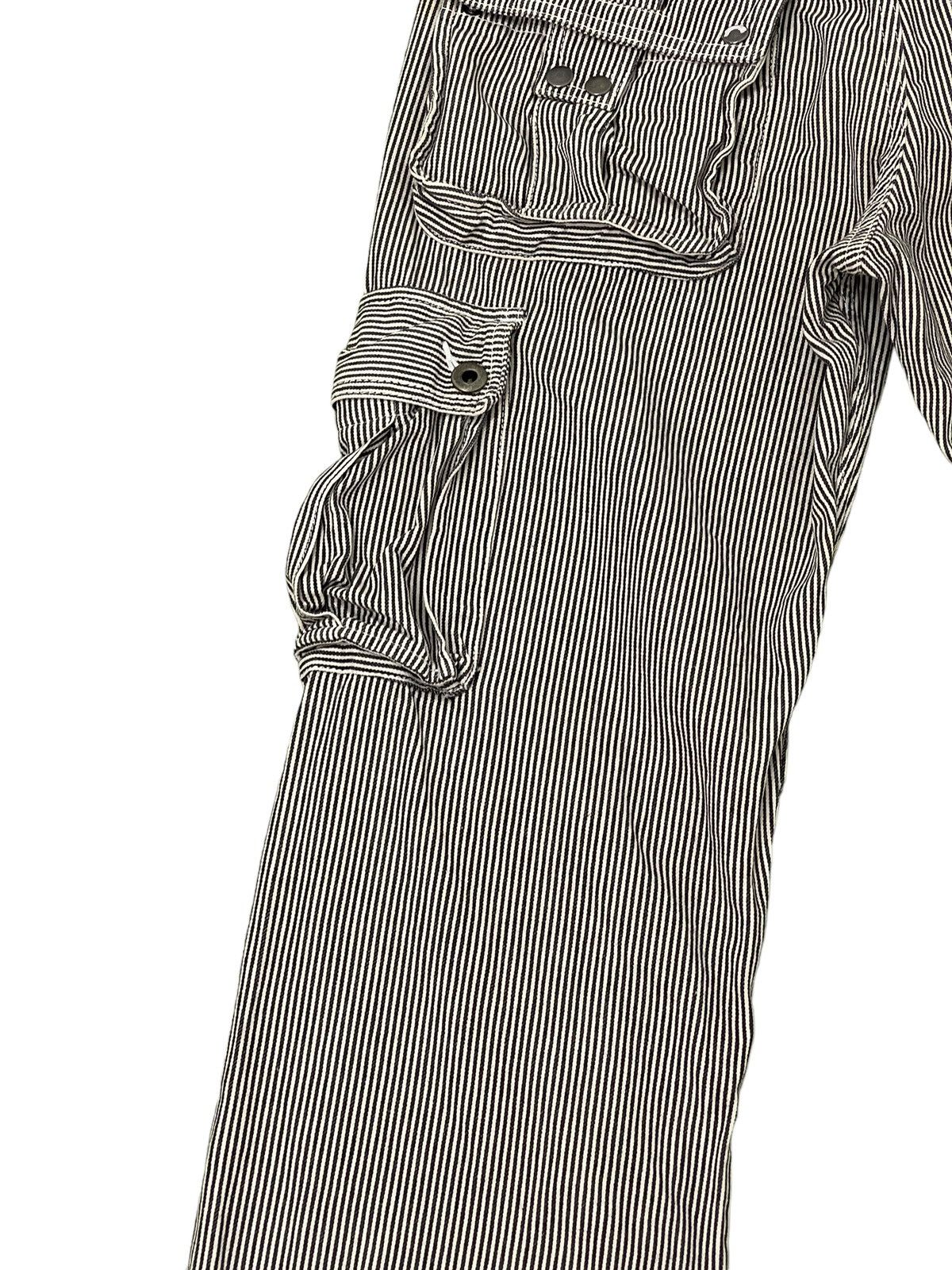 Japanese Brand Hickory Cargo Jeans Maniac Work Japan Regular 7🟦7 Size US 31 - 4 Thumbnail