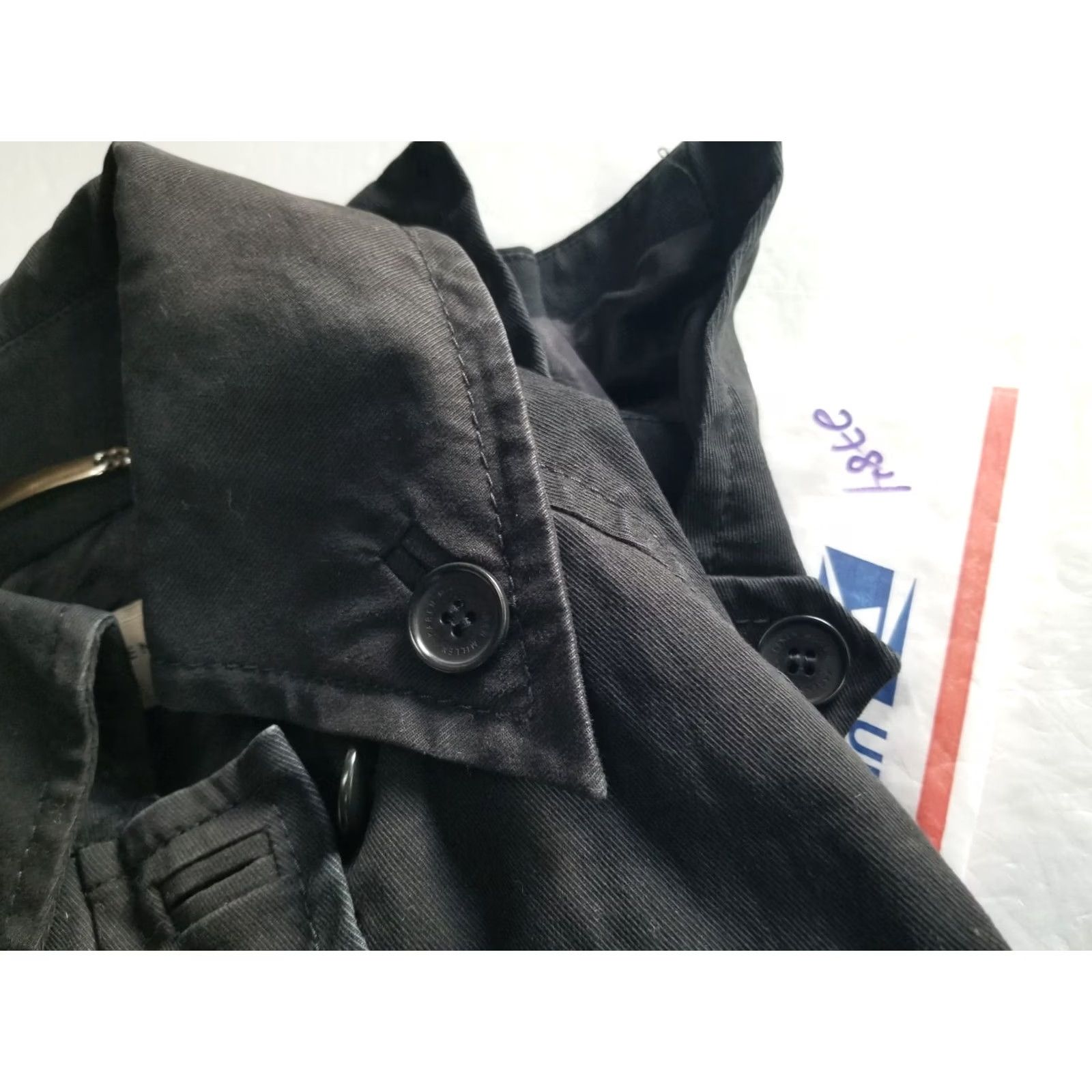 Karen Millen Karen Millen Black Canvas Jacket size 8 Women's Cape Style Size M / US 6-8 / IT 42-44 - 6 Thumbnail