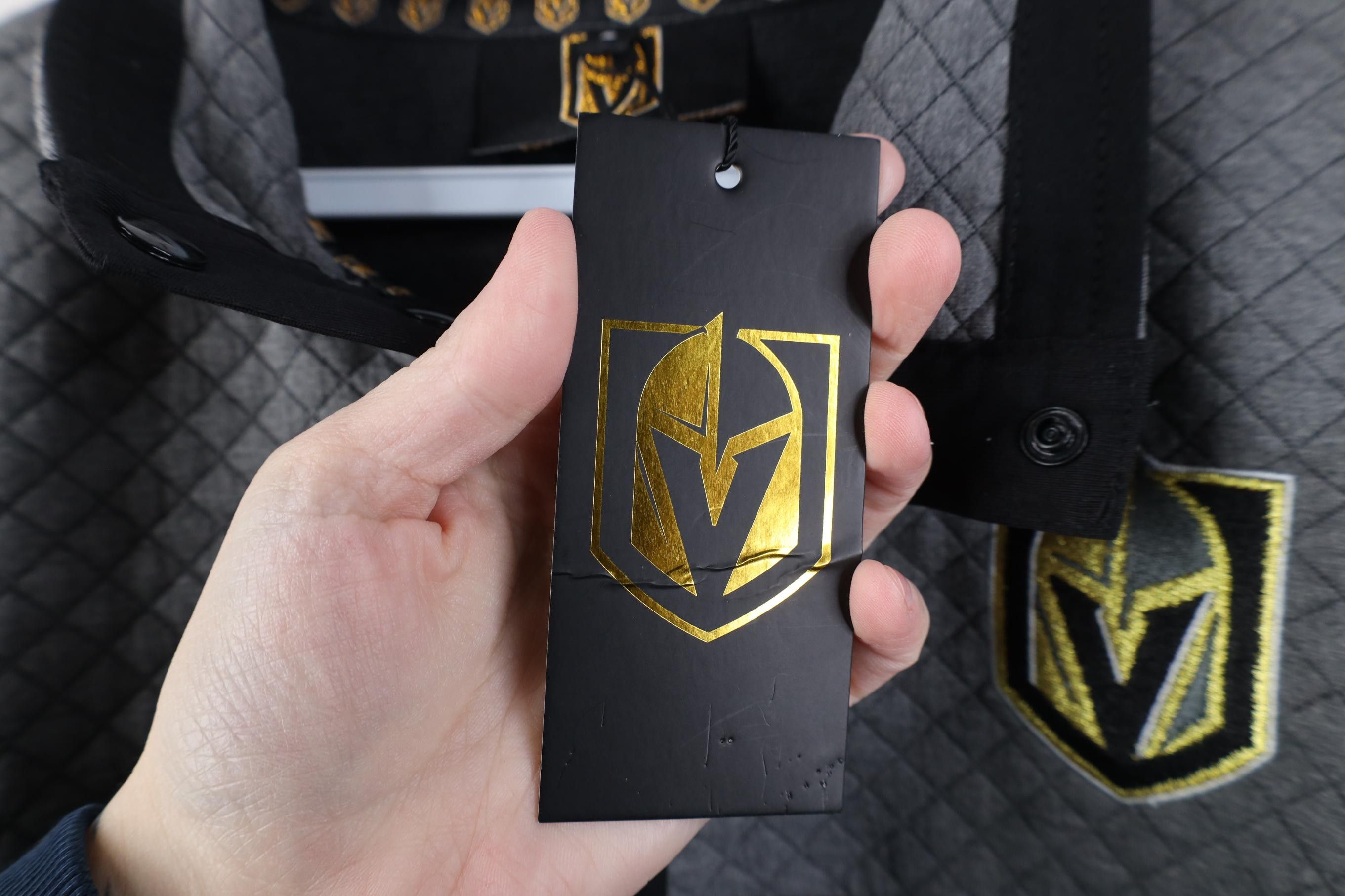 Vintage New NHL Las Vegas Golden Knights Hockey Quilted Snap Sweater Size US S / EU 44-46 / 1 - 6 Thumbnail