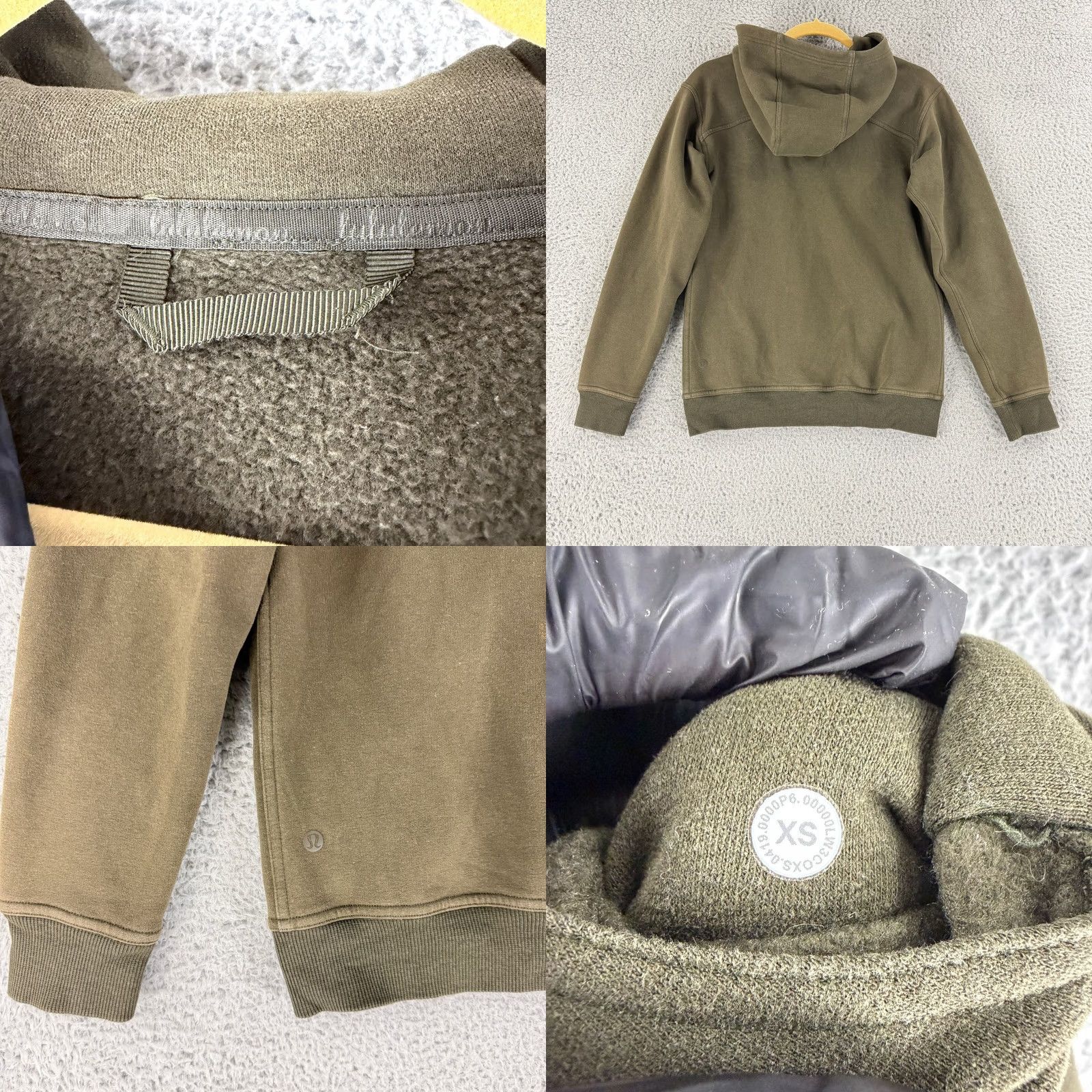 Lululemon Lululemon Scuba Hoodie Womens XS Olive Green Full Zip Fleece Thumbholes Size XS / US 0-2 / IT 36-38 - 8 Thumbnail