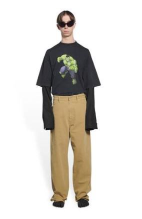 image of Balenciaga O1In1G1223 Workwear Pants In Beige, Men's (Size 32)