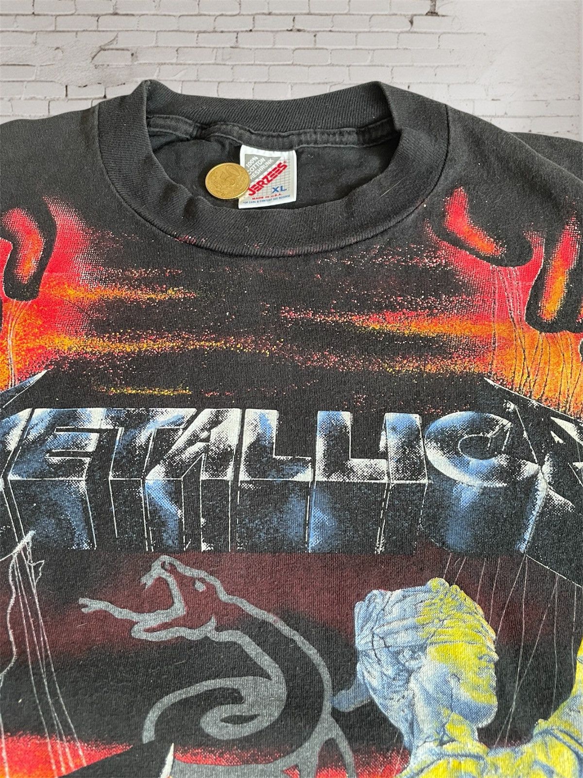 Jerzees Vintage Metallica “Master of Puppets” T-Shirt, AOP, 2 Size US XL / EU 56 / 4 - 11 Thumbnail